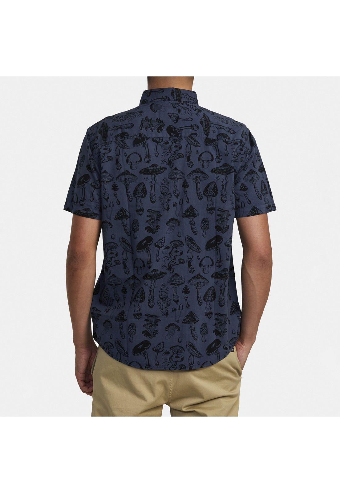 Camisa M/C Hombre Matus Mushroom M Wvt Azul-1