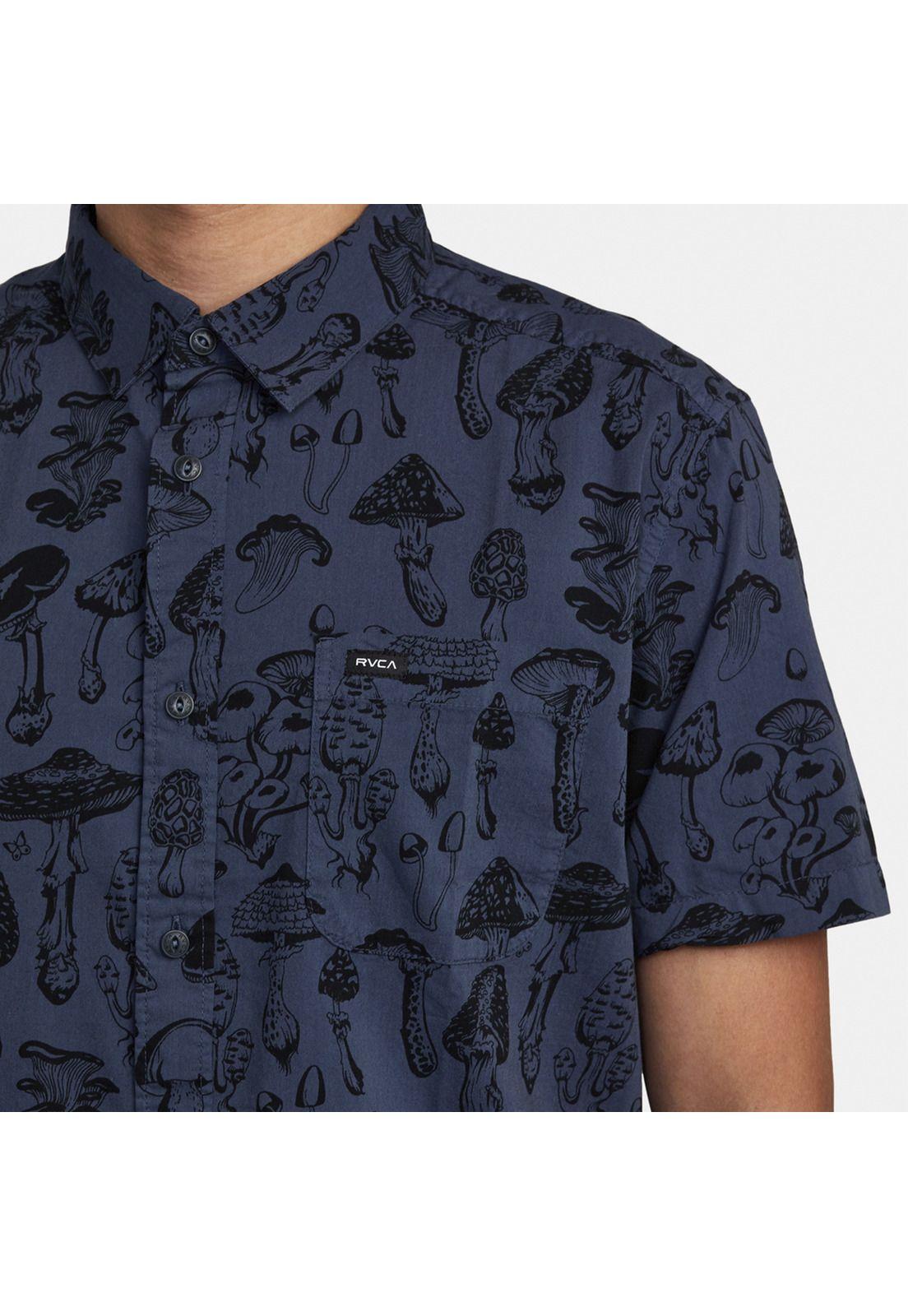 Camisa M/C Hombre Matus Mushroom M Wvt Azul-3