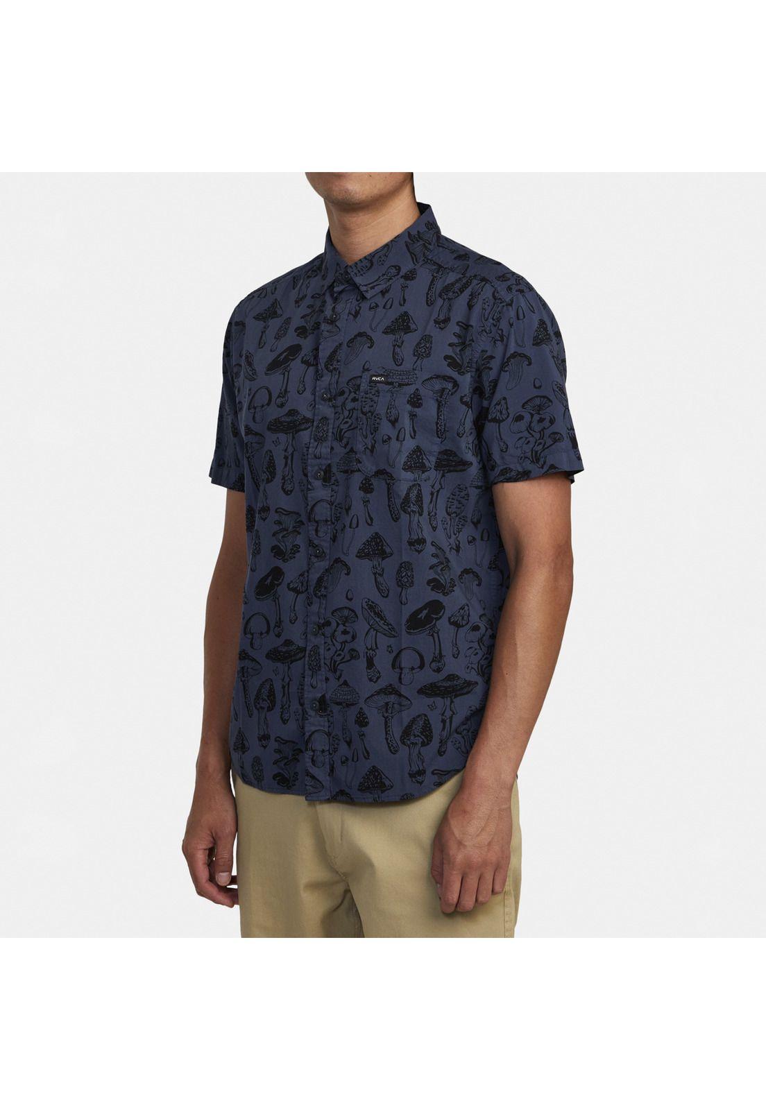 Camisa M/C Hombre Matus Mushroom M Wvt Azul-4