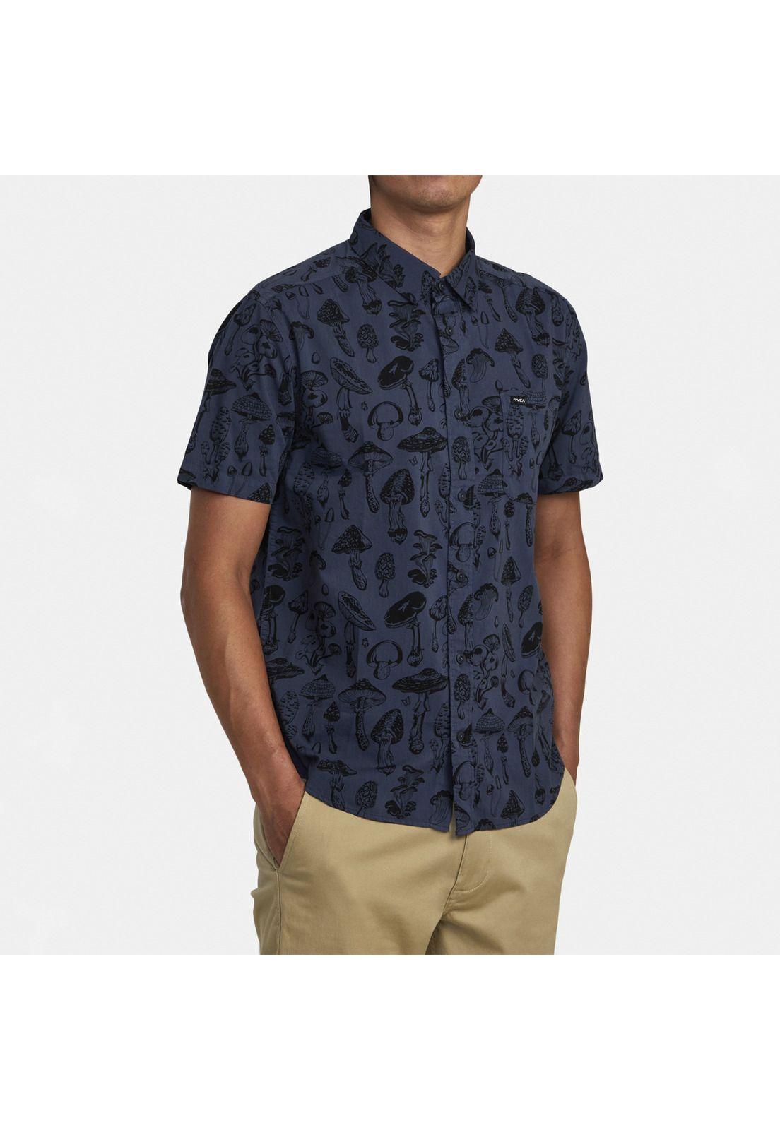 Camisa M/C Hombre Matus Mushroom M Wvt Azul-5