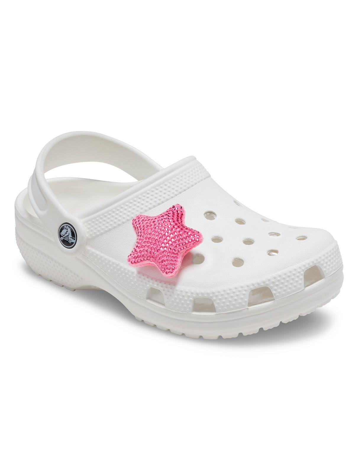 Jibbitz Crocs Estrella Brillante Fluffy Rosado-1