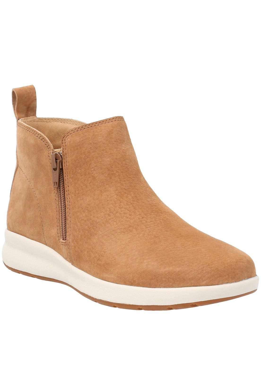 Botín Cuero Mujer Spinal Bootie Camel-0