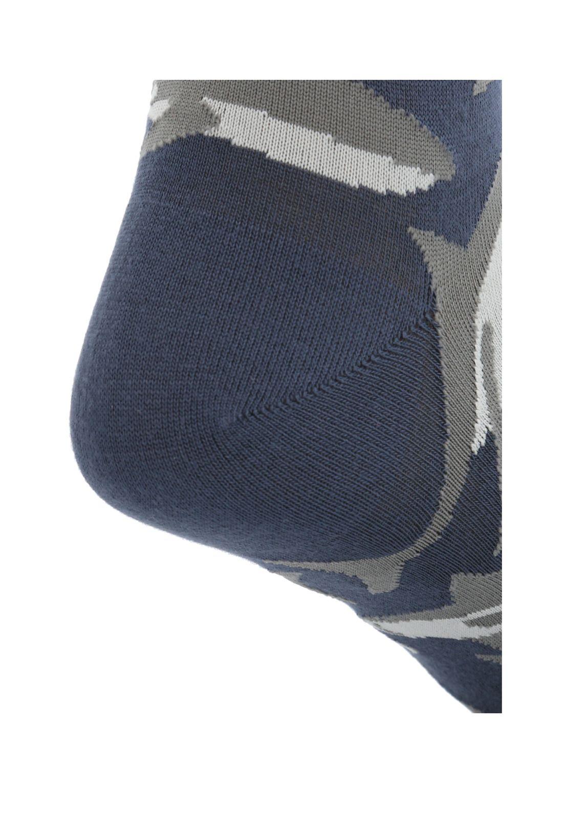 Calcetín Bambú Hombre Sharks Gris-1