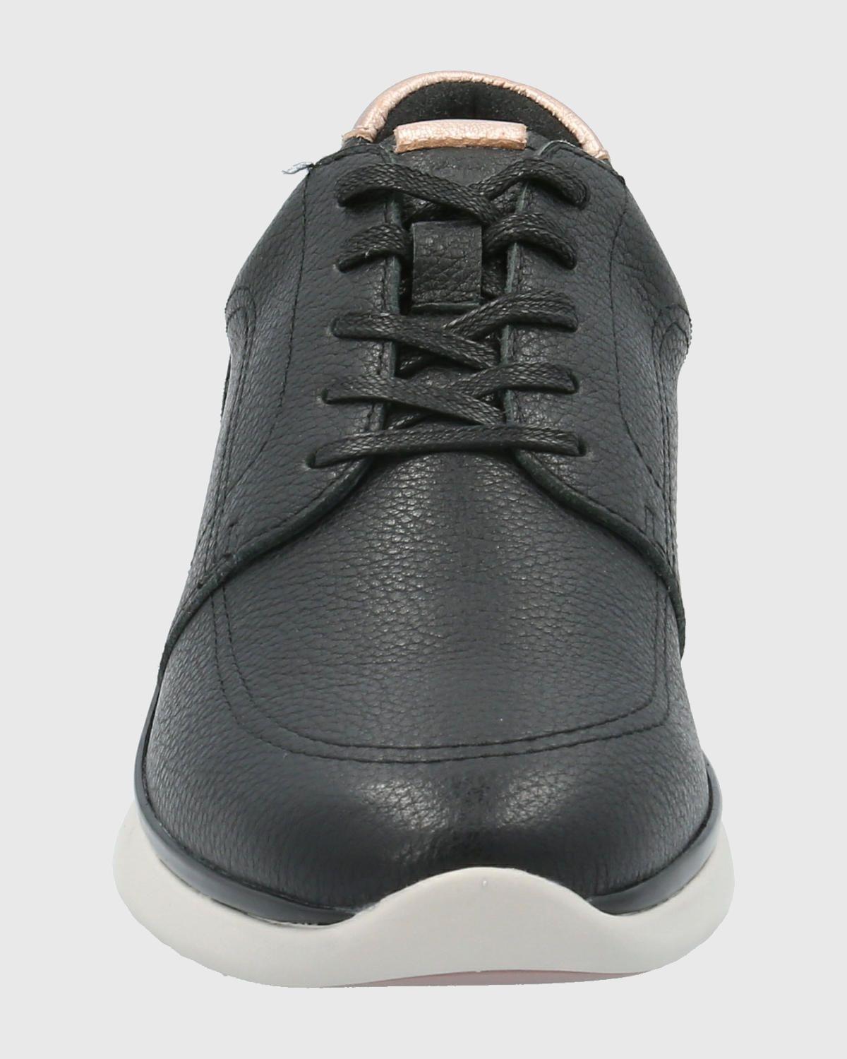 Zapatilla Cuero Mujer Goss Negro-3