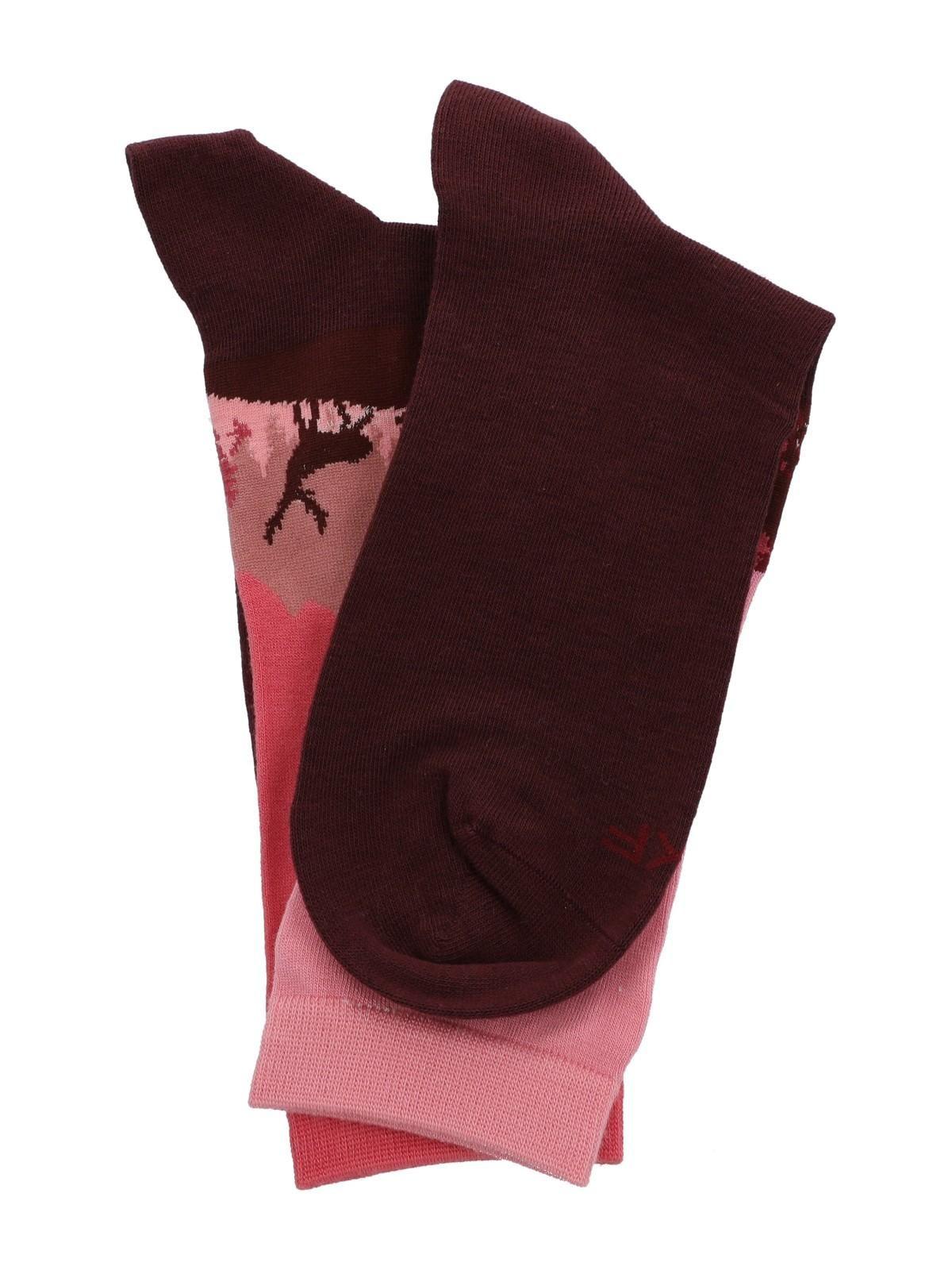 Calcetín Bambú Mujer Diff Deer Rosado-3