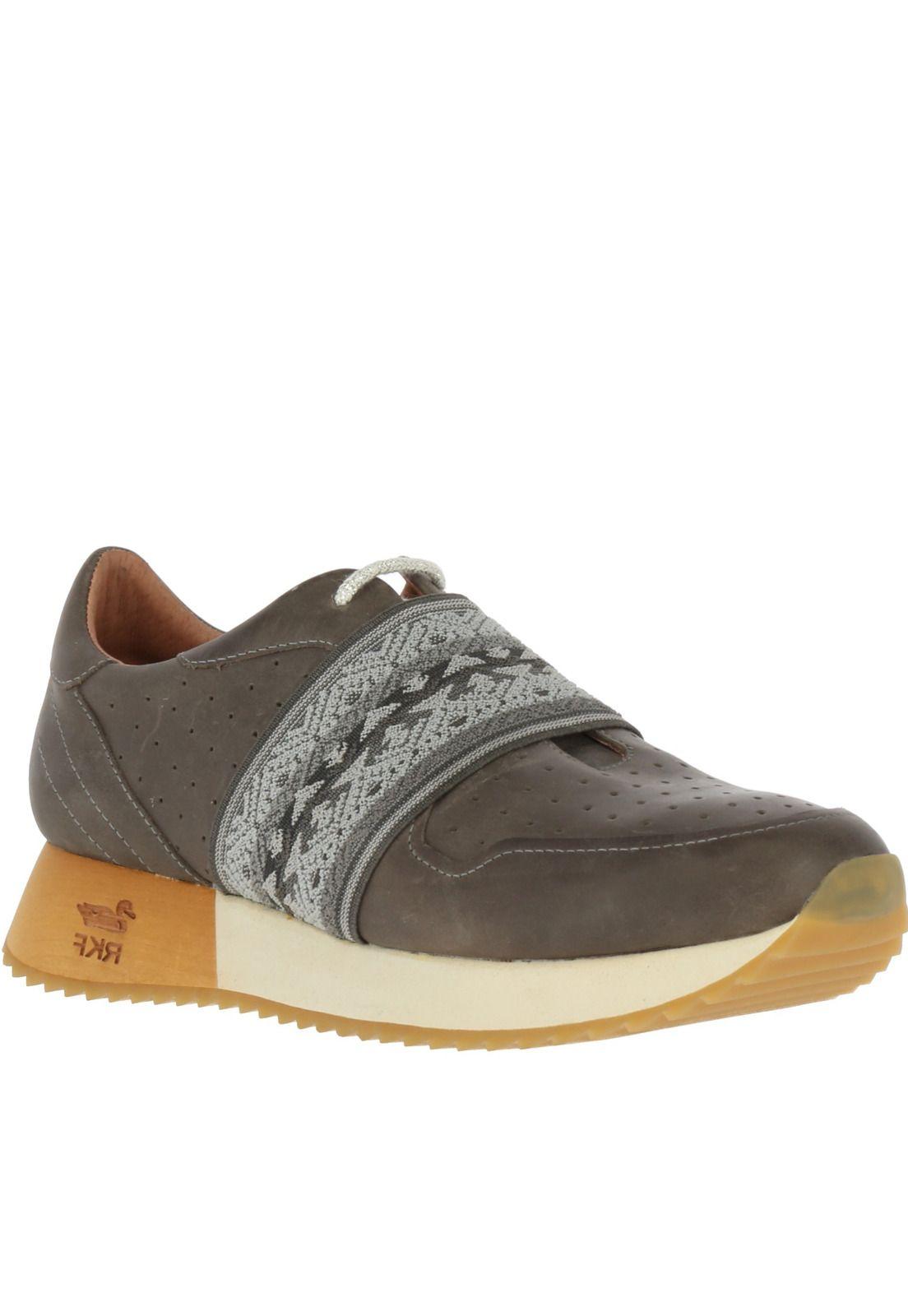 Zapatilla Cuero Bench Gris Mujer Rockford-0