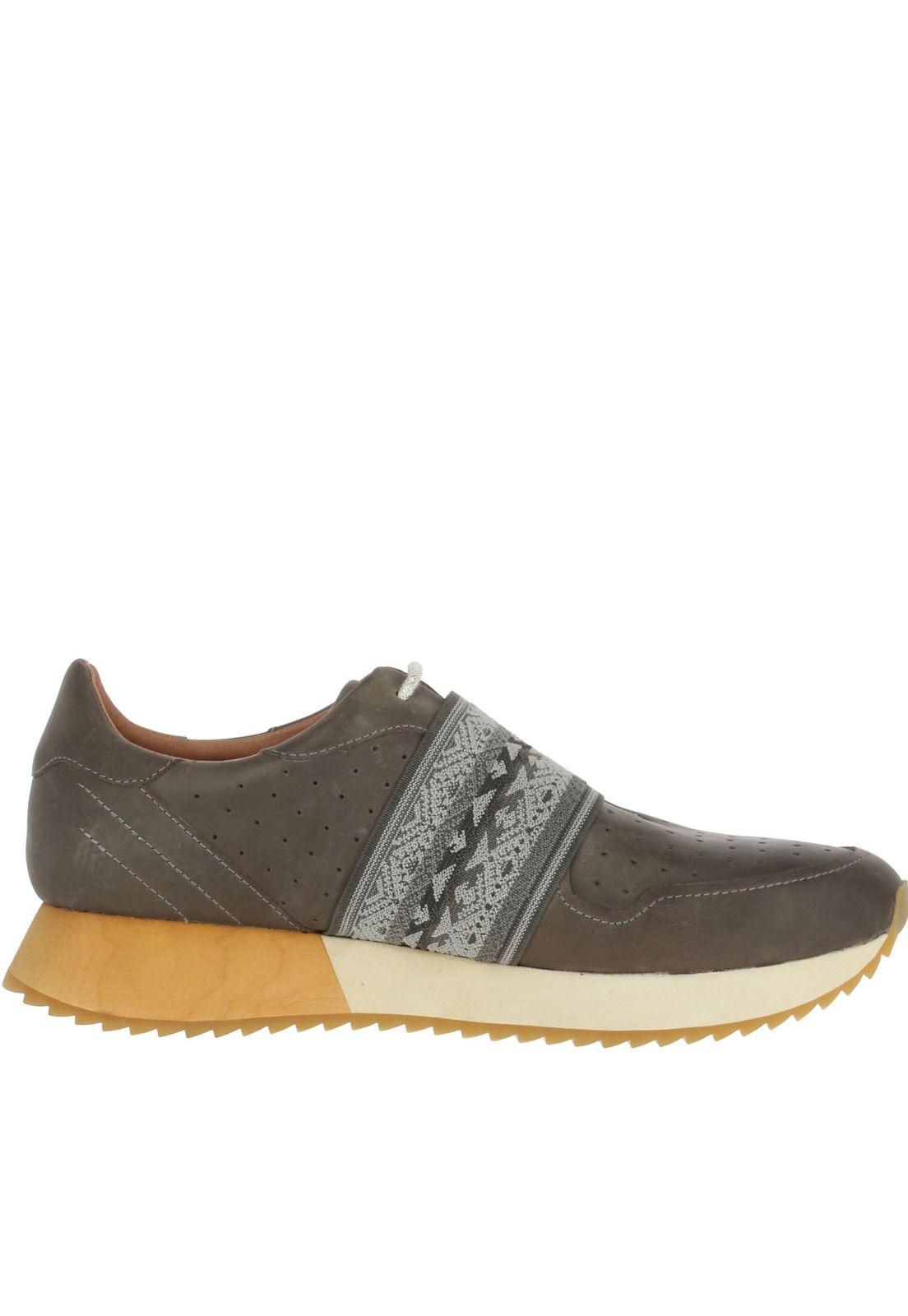 Zapatilla Cuero Bench Gris Mujer Rockford-2