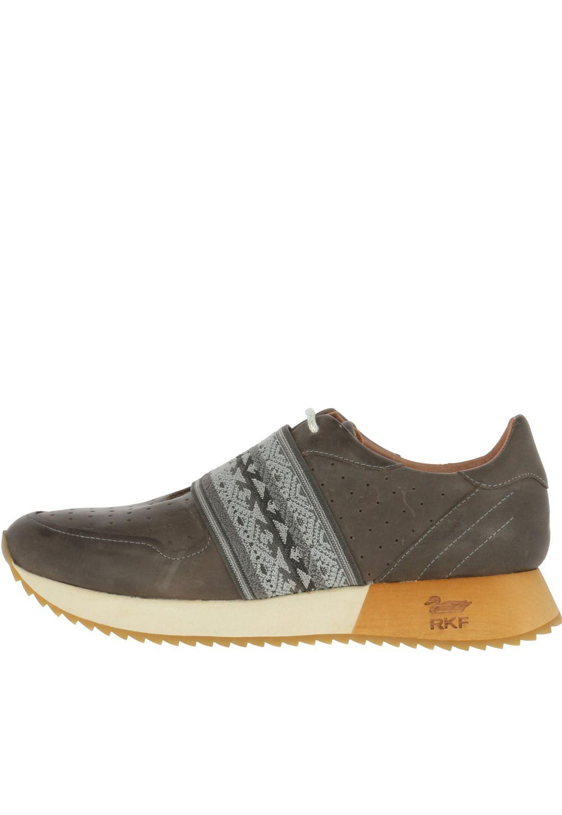 Zapatilla Cuero Bench Gris Mujer Rockford-3