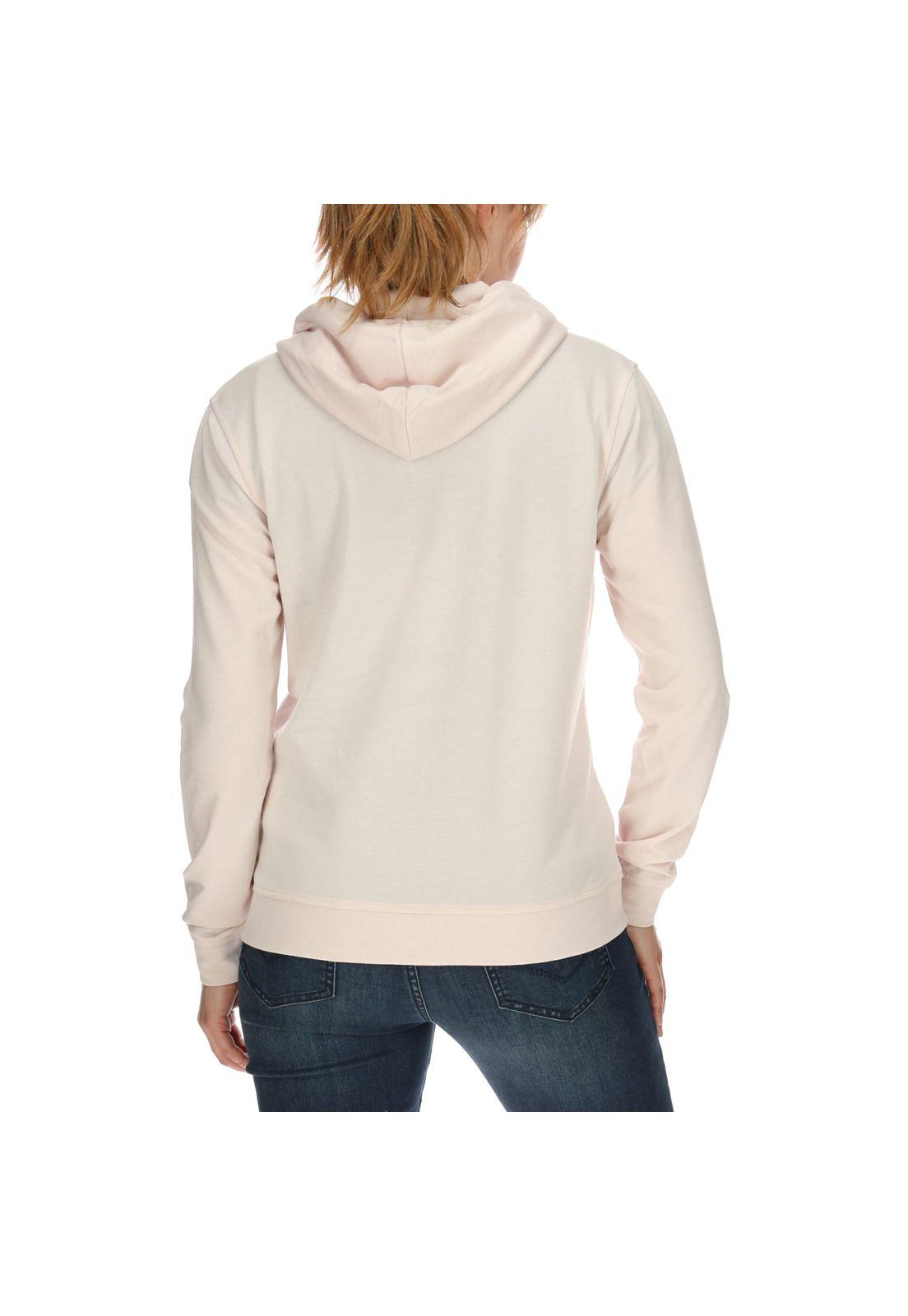 Polerón Mujer Logo Zip Sweatshirt Poliéster Rosa-2