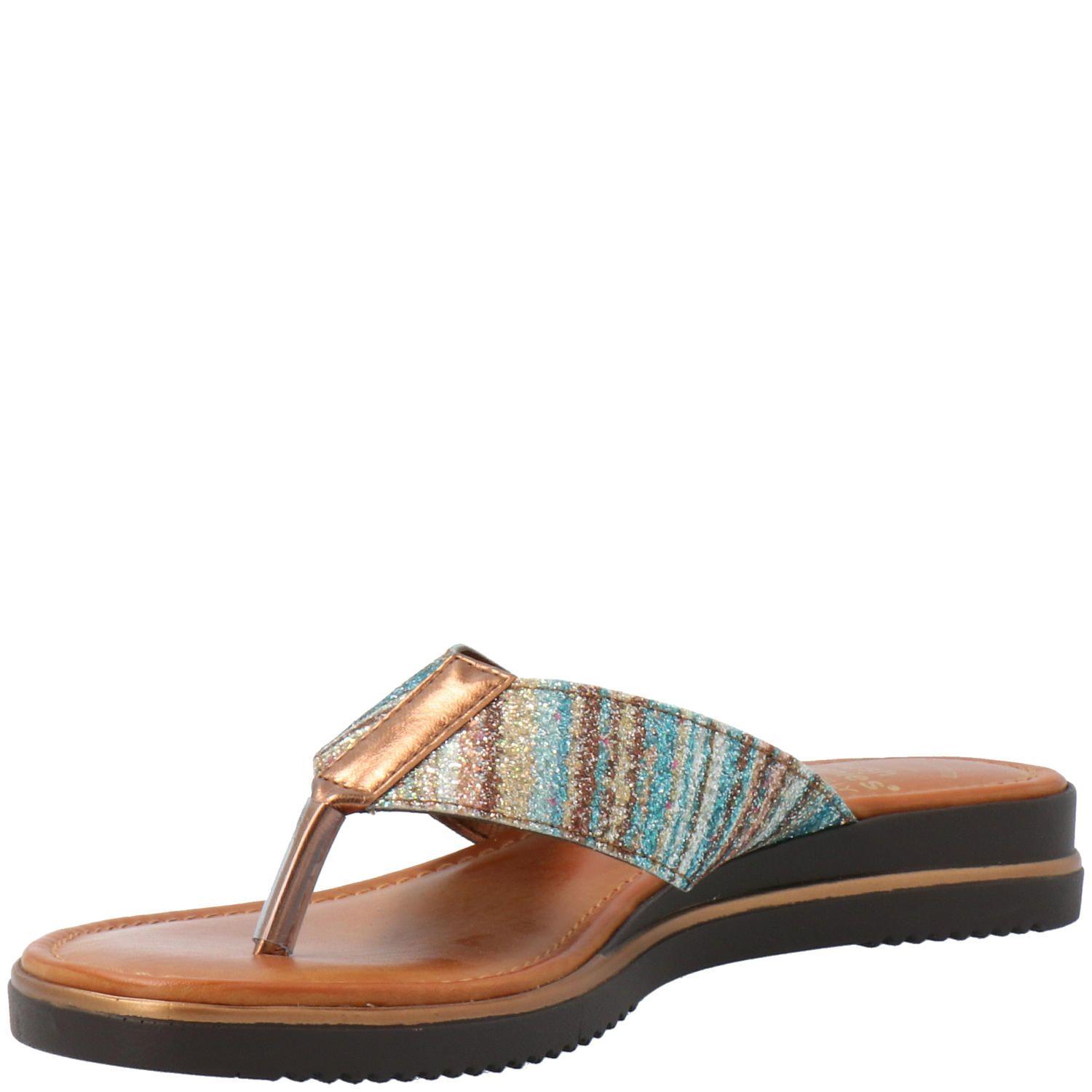Sandalia Bacoli Casual Celeste-3