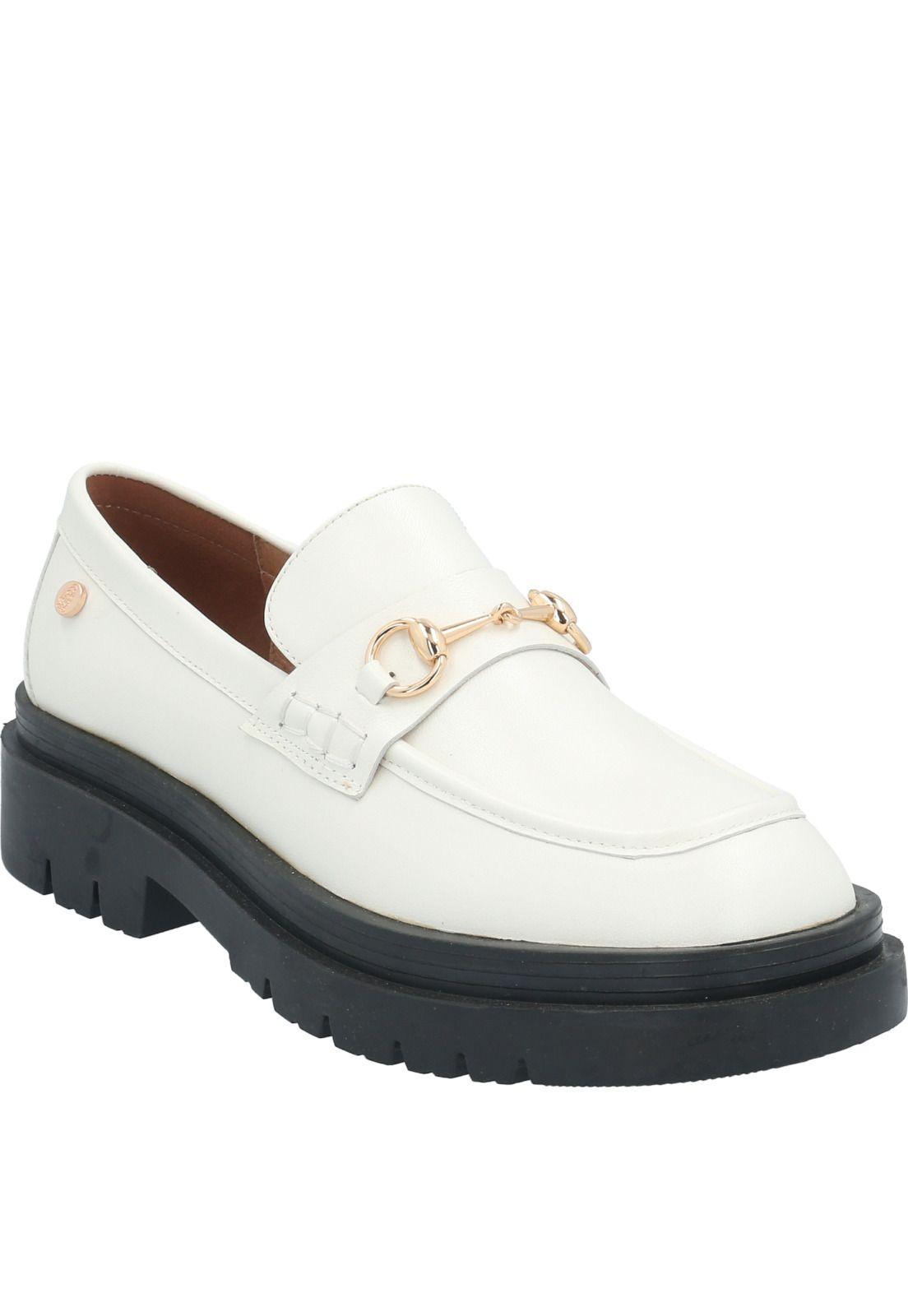 Zapato Cuero Mujer Kelsey Blanco-0