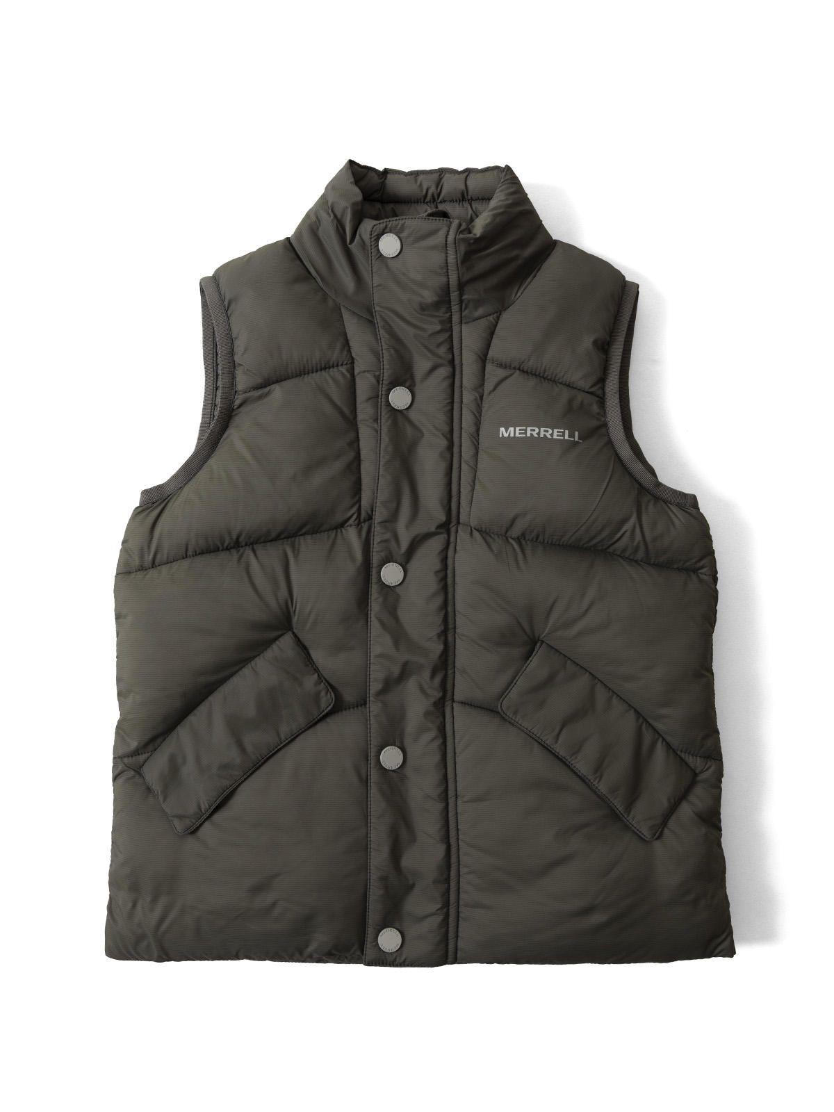 Parka Sin Mangas Niño Puffa Oliva-0