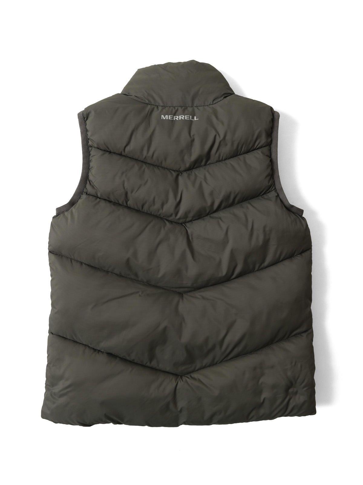 Parka Sin Mangas Niño Puffa Oliva-1