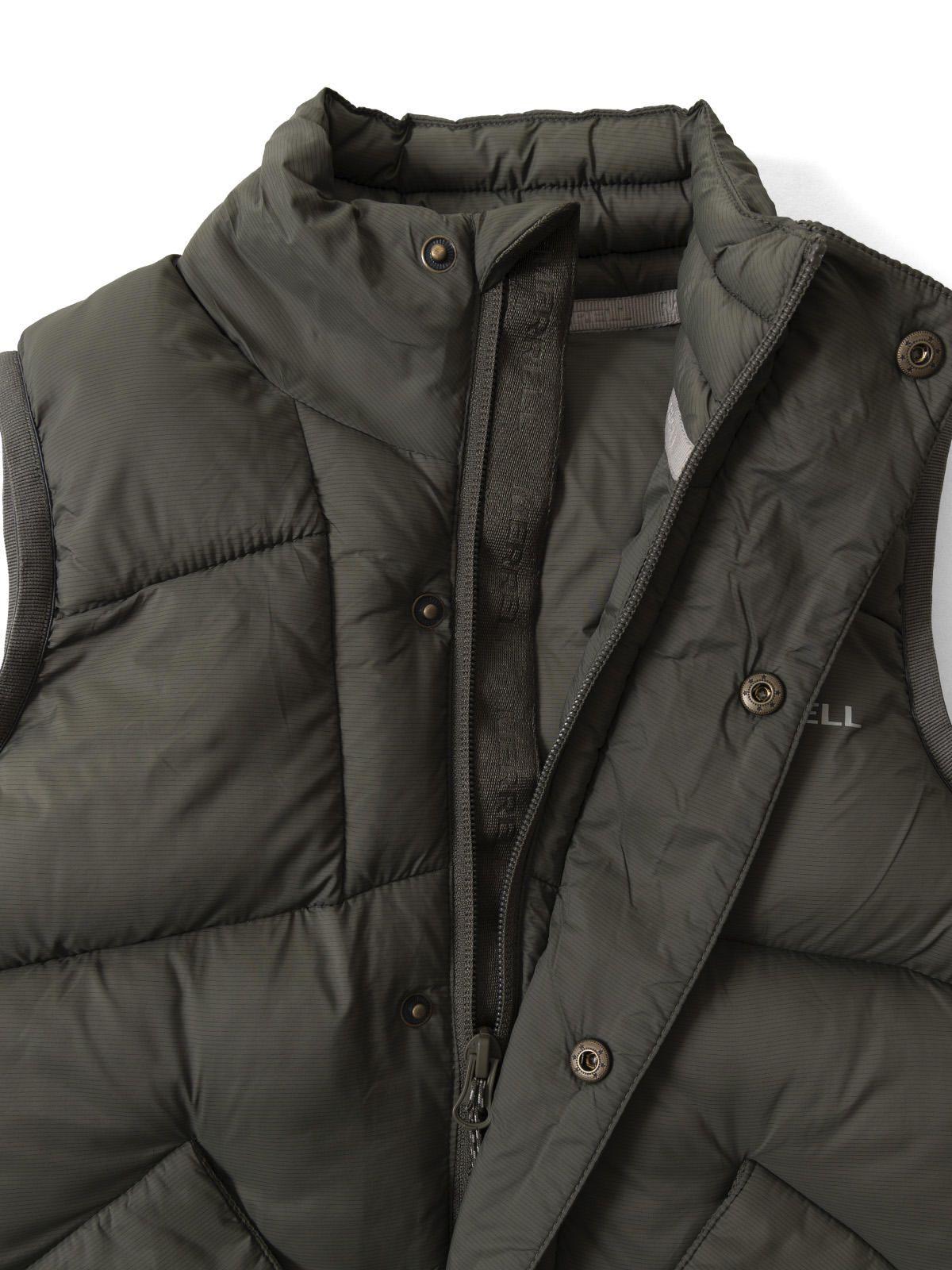 Parka Sin Mangas Niño Puffa Oliva-3