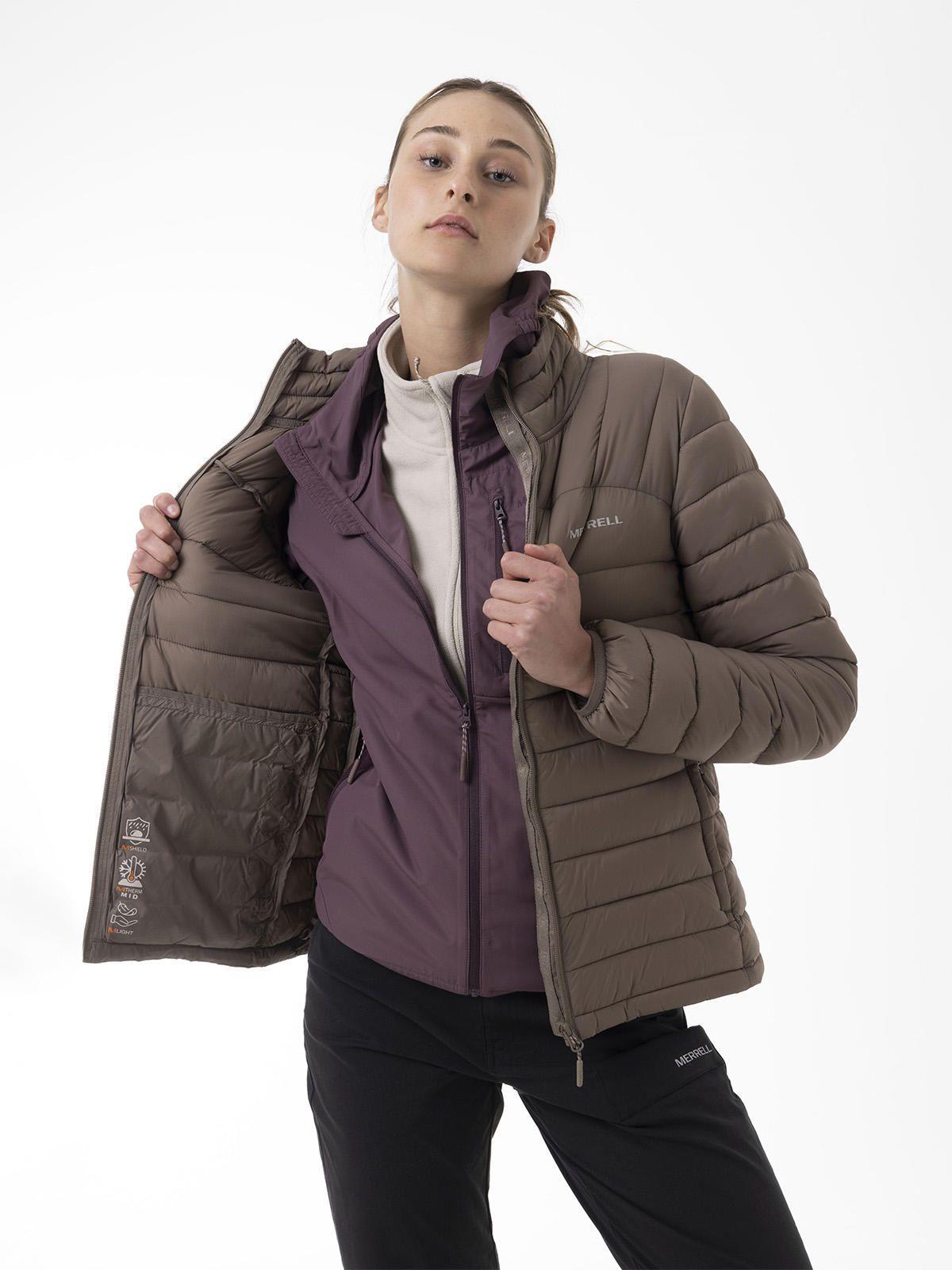 Parka Mujer Core Quilted Café-3