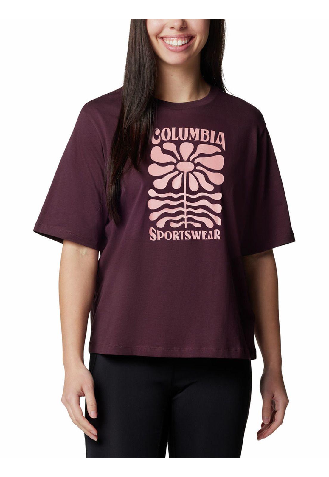 Polera Mujer North Cascades Relaxed Morado-0