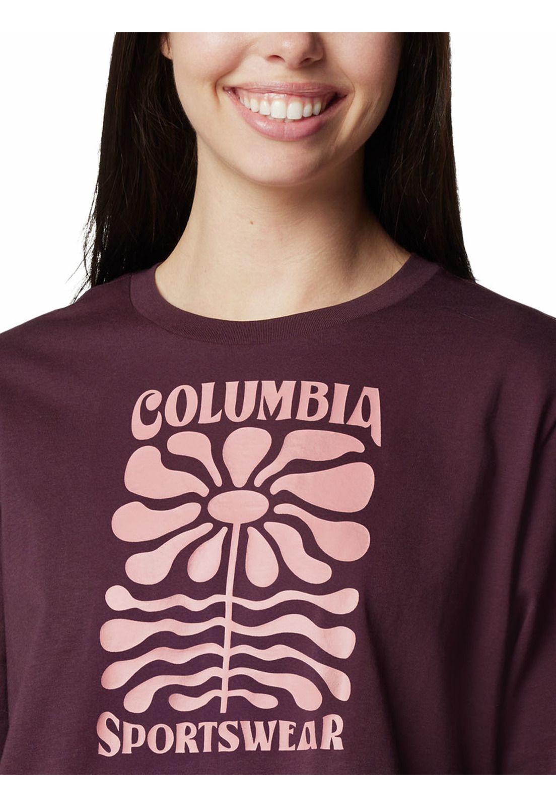 Polera Mujer North Cascades Relaxed Morado-3