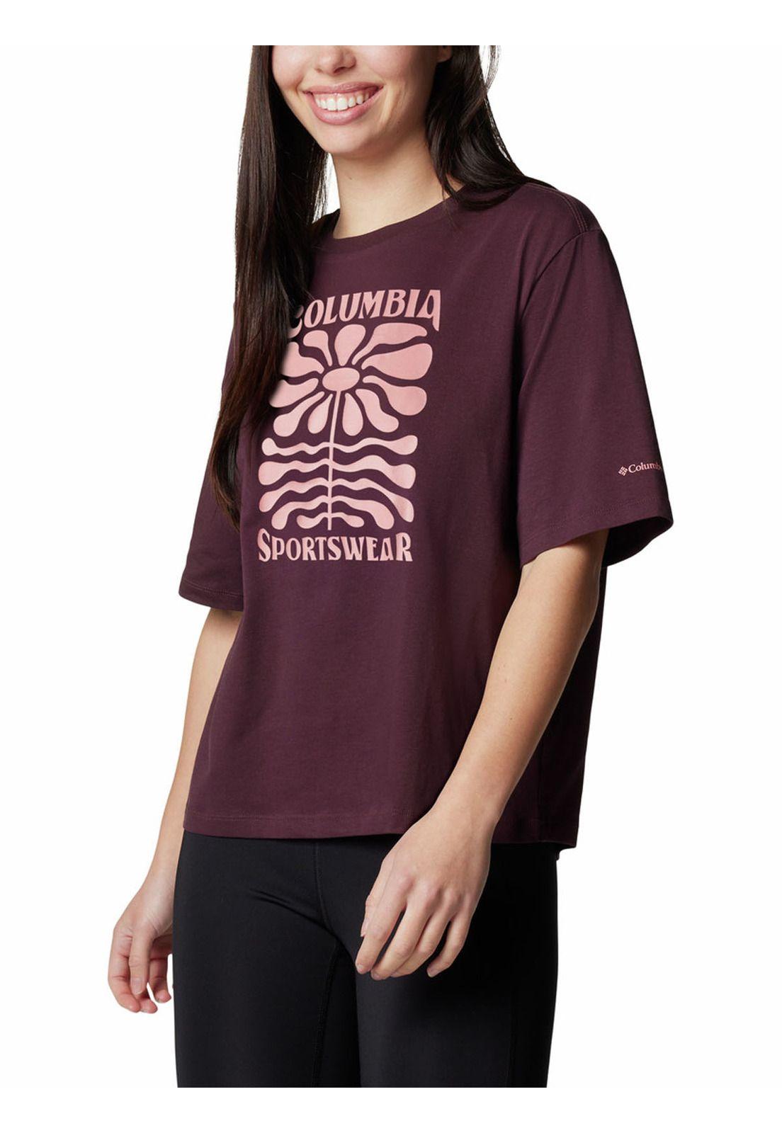 Polera Mujer North Cascades Relaxed Morado-4