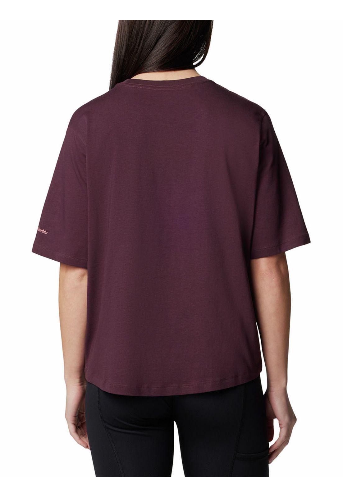 Polera Mujer North Cascades Relaxed Morado-5