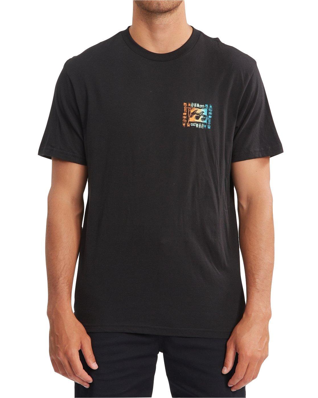 Polera M/C Hombre Crayon Wave Negro-0