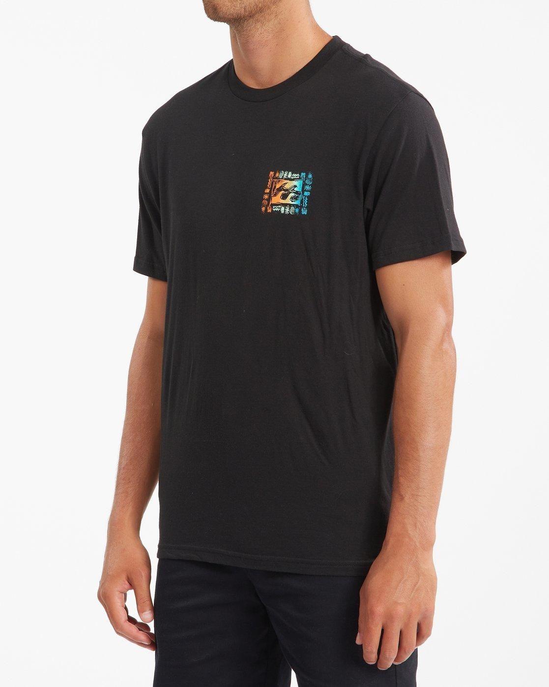 Polera M/C Hombre Crayon Wave Negro-1