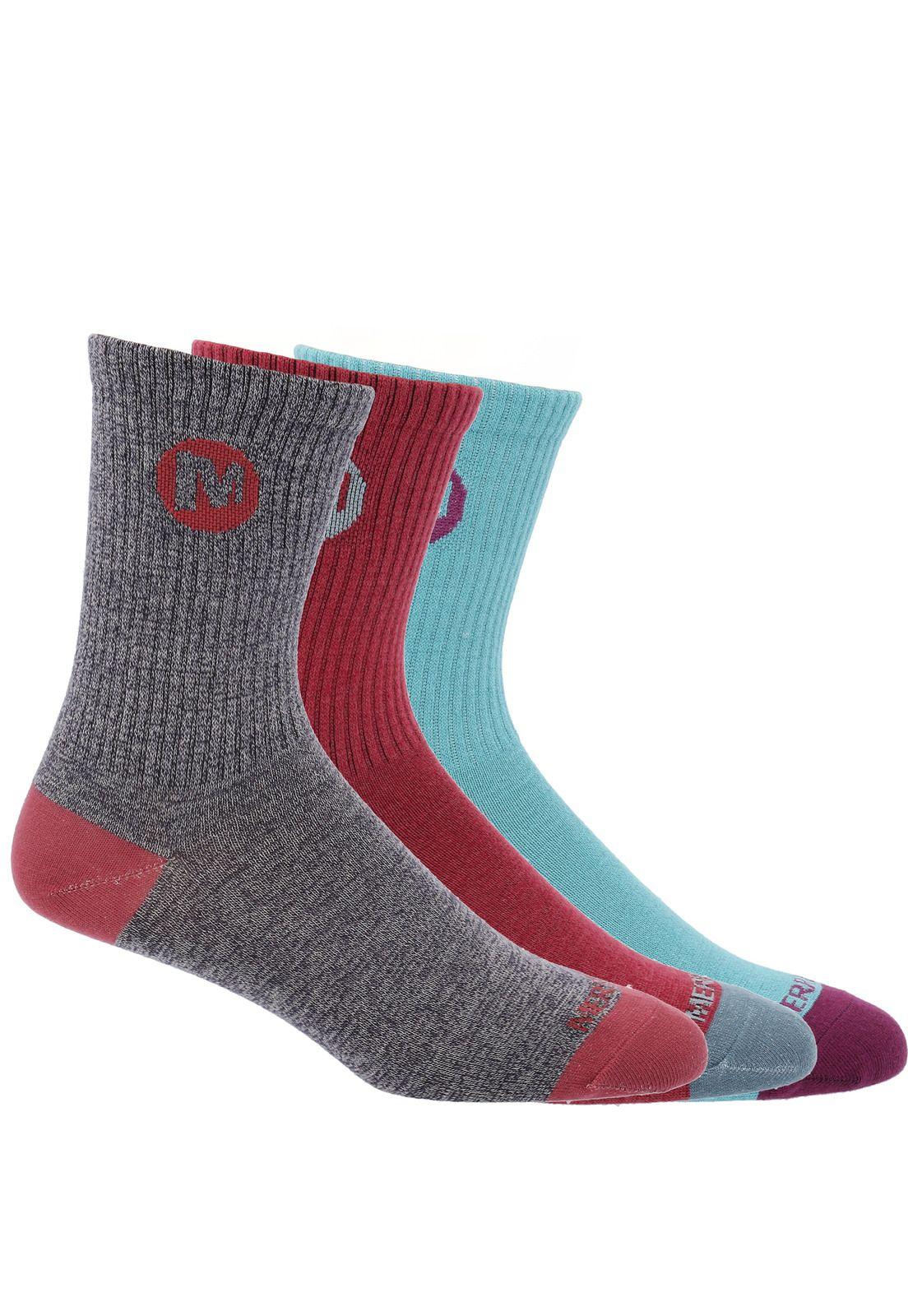 Pack 3 Calcetines Mujer Crew Socks Negro-0