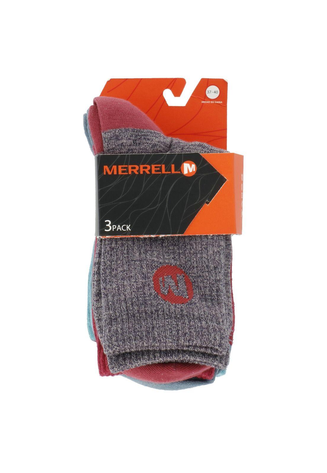Pack 3 Calcetines Mujer Crew Socks Negro-4