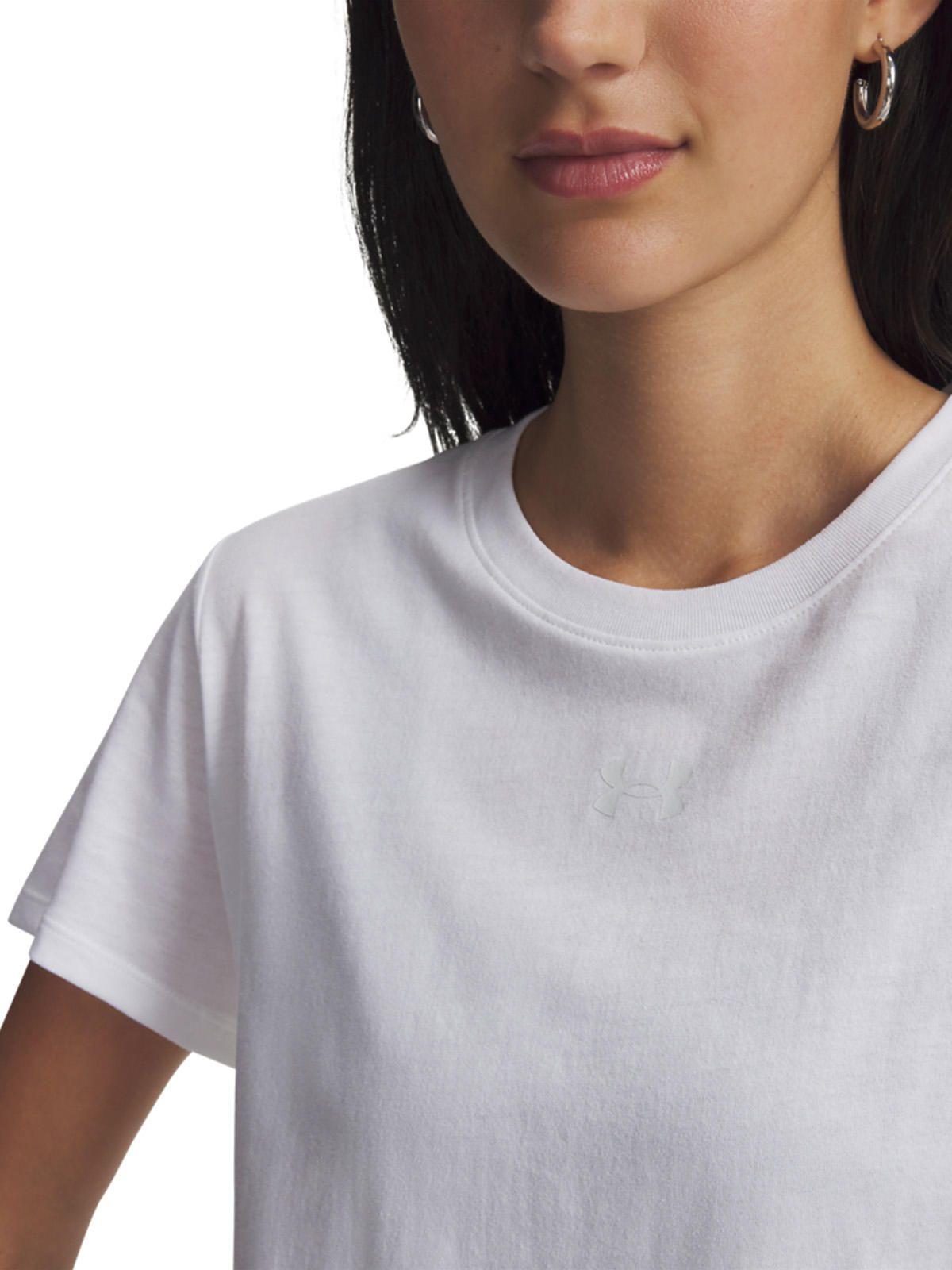 Polera M/C Mujer Simple Branded Blanco-3
