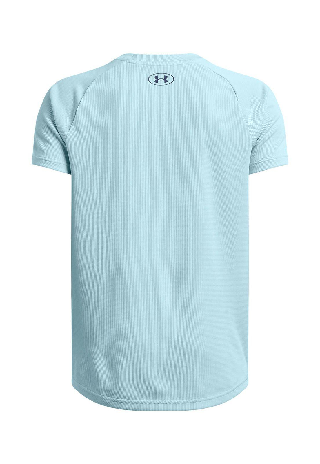 Polera Manga Corta UA Tech Niños Azul-1