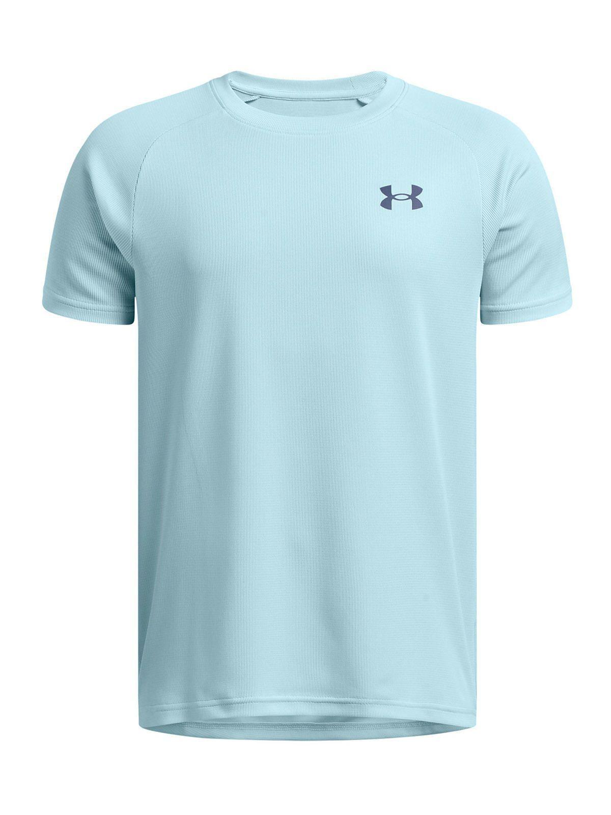 Polera Manga Corta UA Tech Niños Azul-0