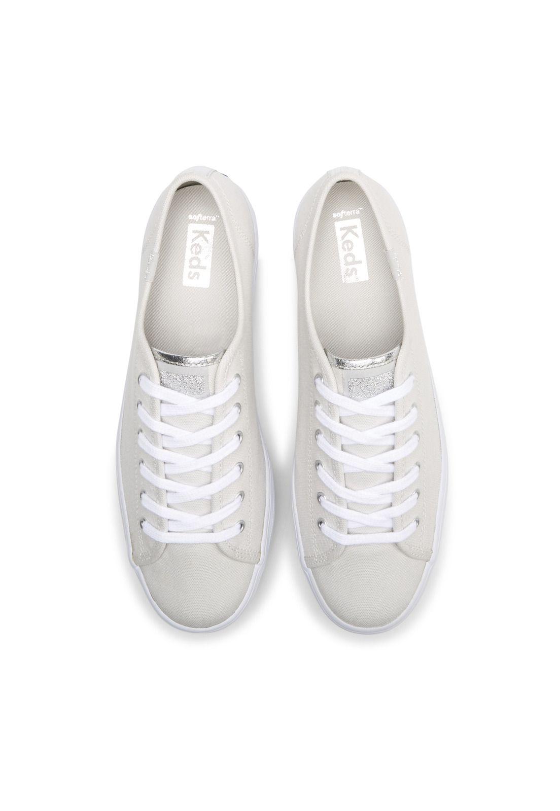 Zapatilla Mujer Triple Up Canvas Gris-2