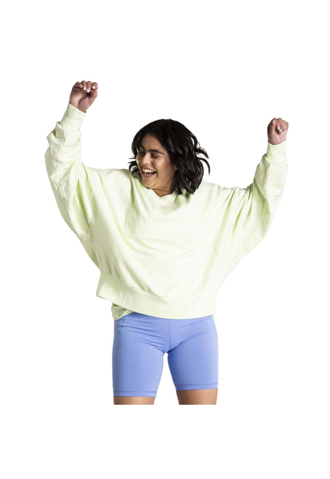 Polerón Mujer Sweatshirt Sofia Verde Manzana-0