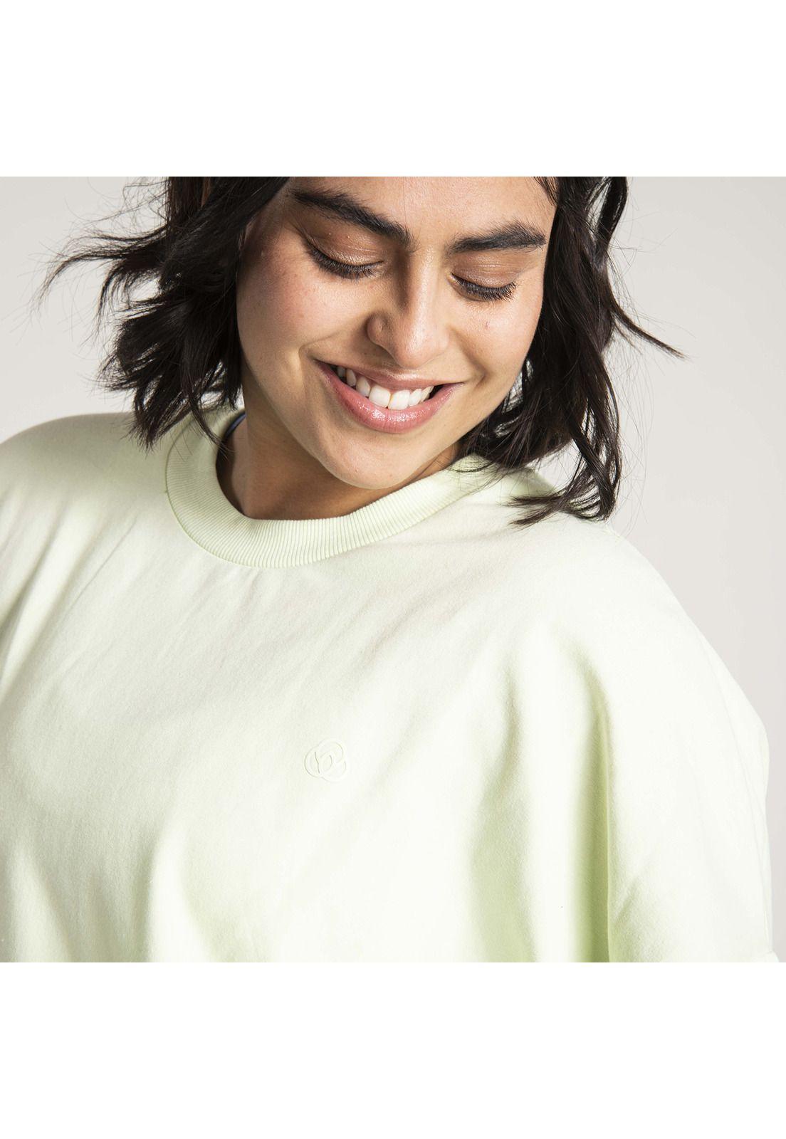 Polerón Mujer Sweatshirt Sofia Verde Manzana-3