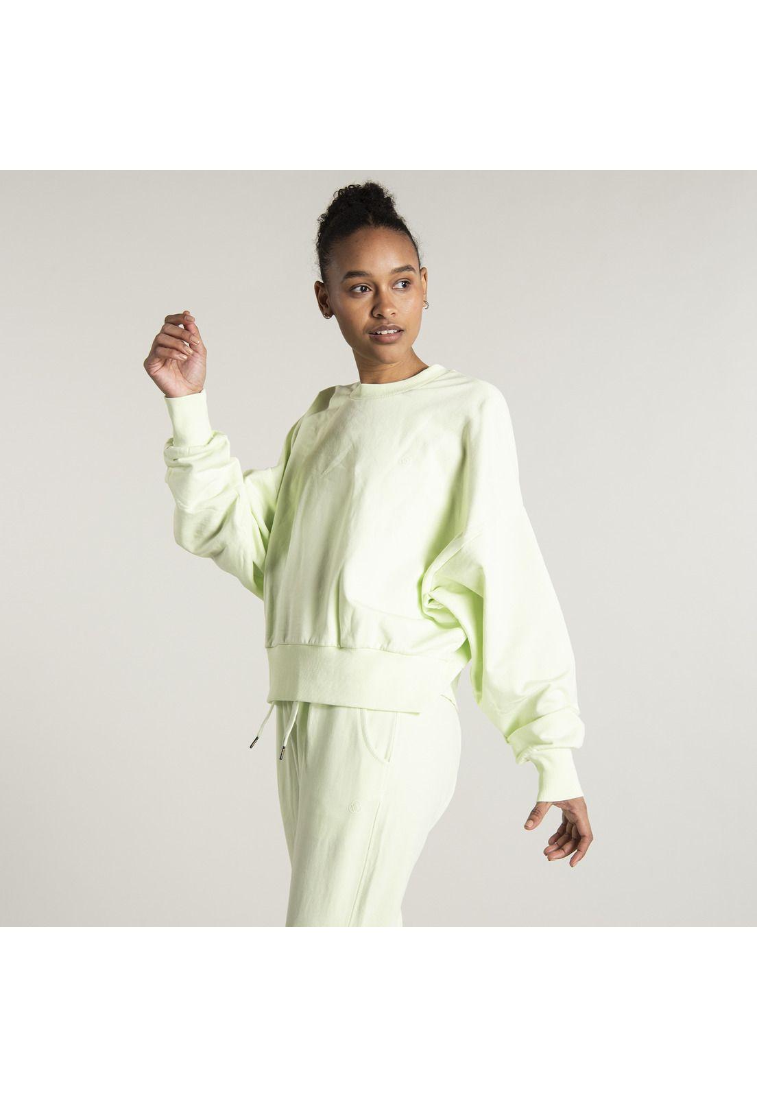 Polerón Mujer Sweatshirt Sofia Verde Manzana-4