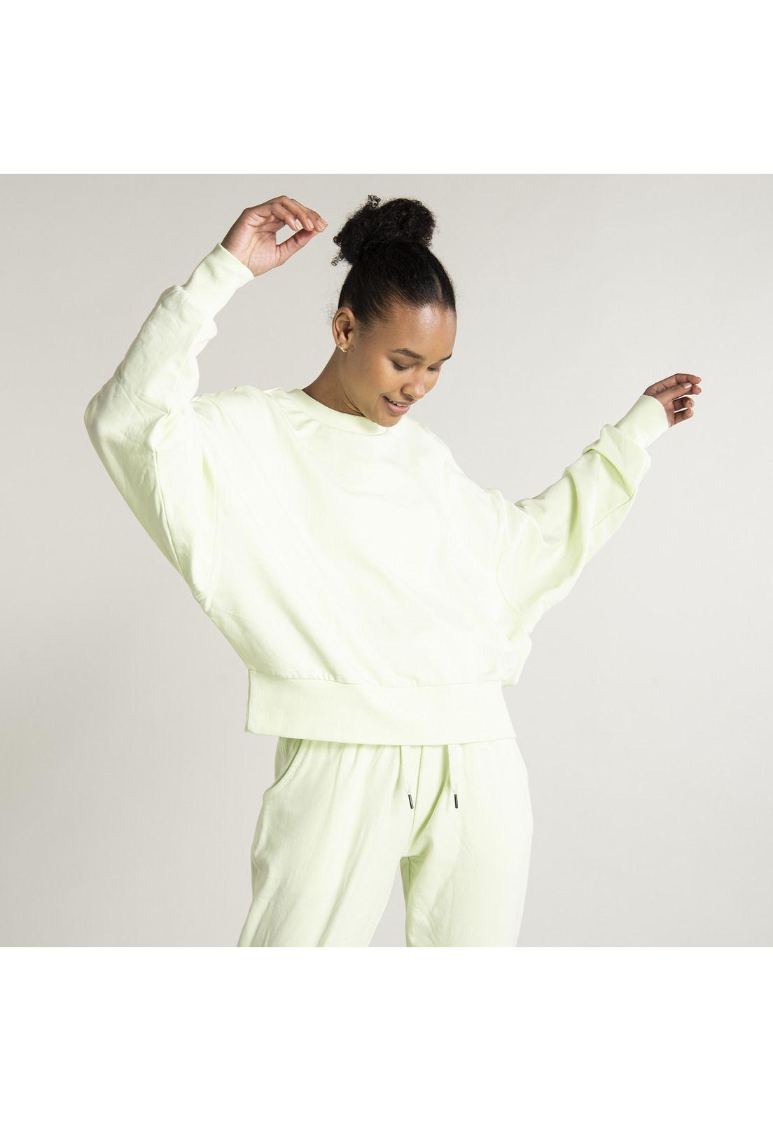 Polerón Mujer Sweatshirt Sofia Verde Manzana-6