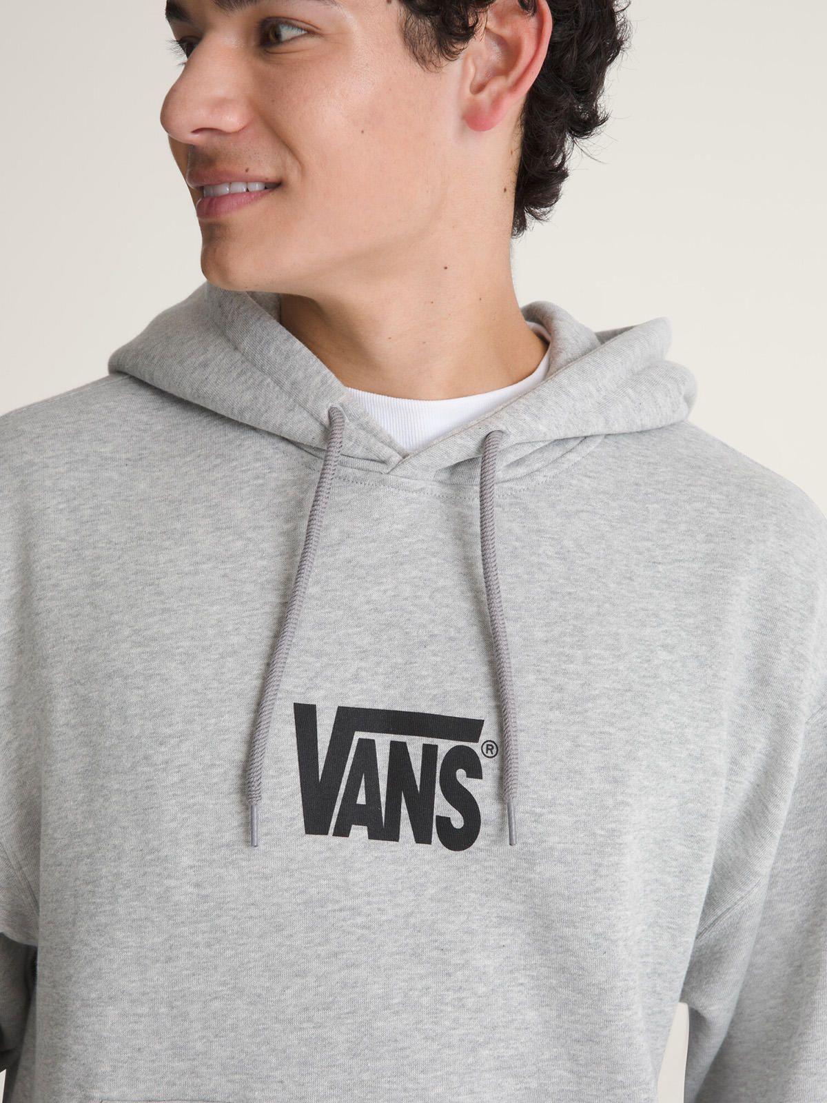 Poleron Hombre Stretch Logo Pullove Gris-3