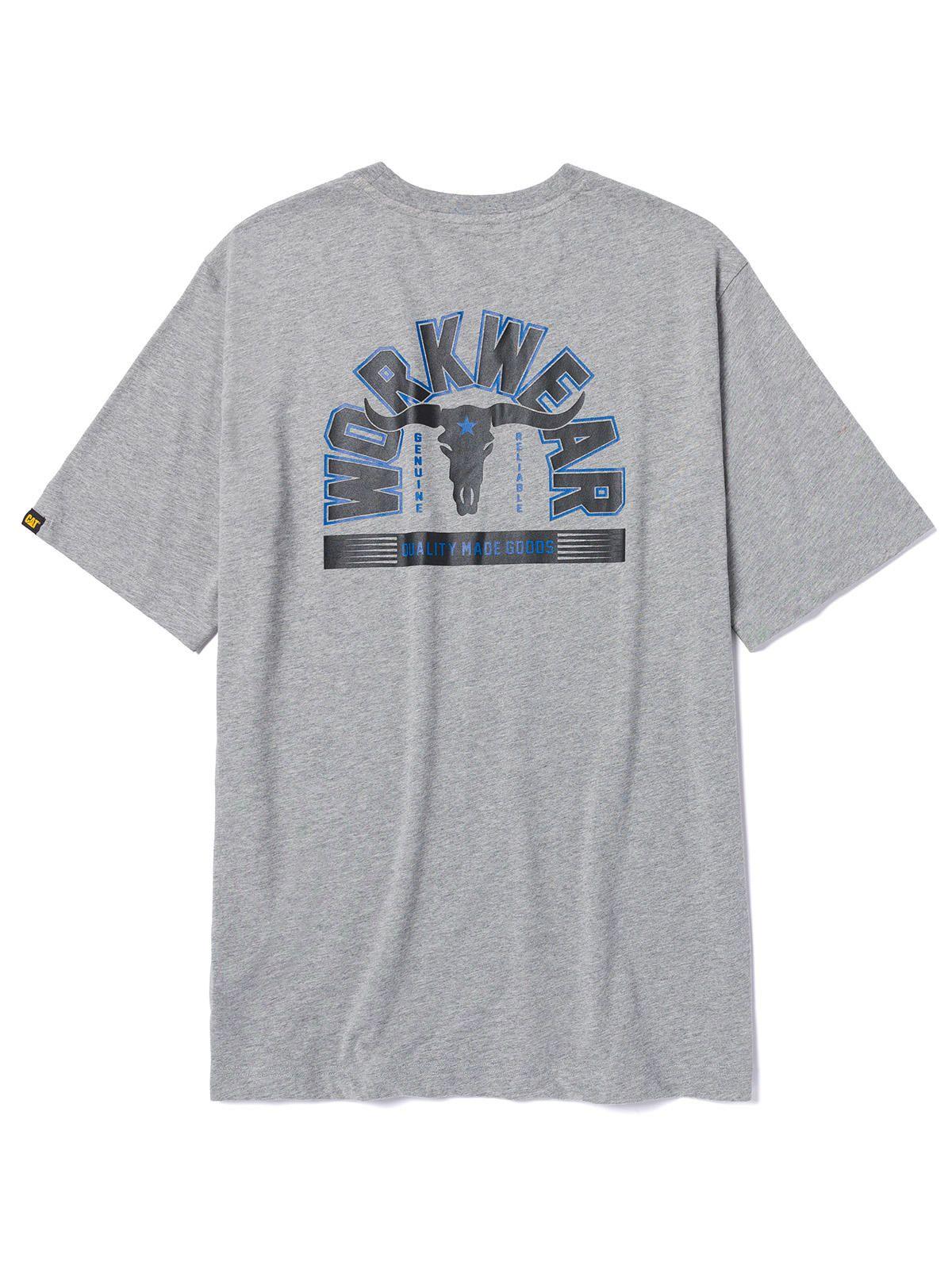 Polera Manga Corta Hombre Diseño Workwear Gris-1