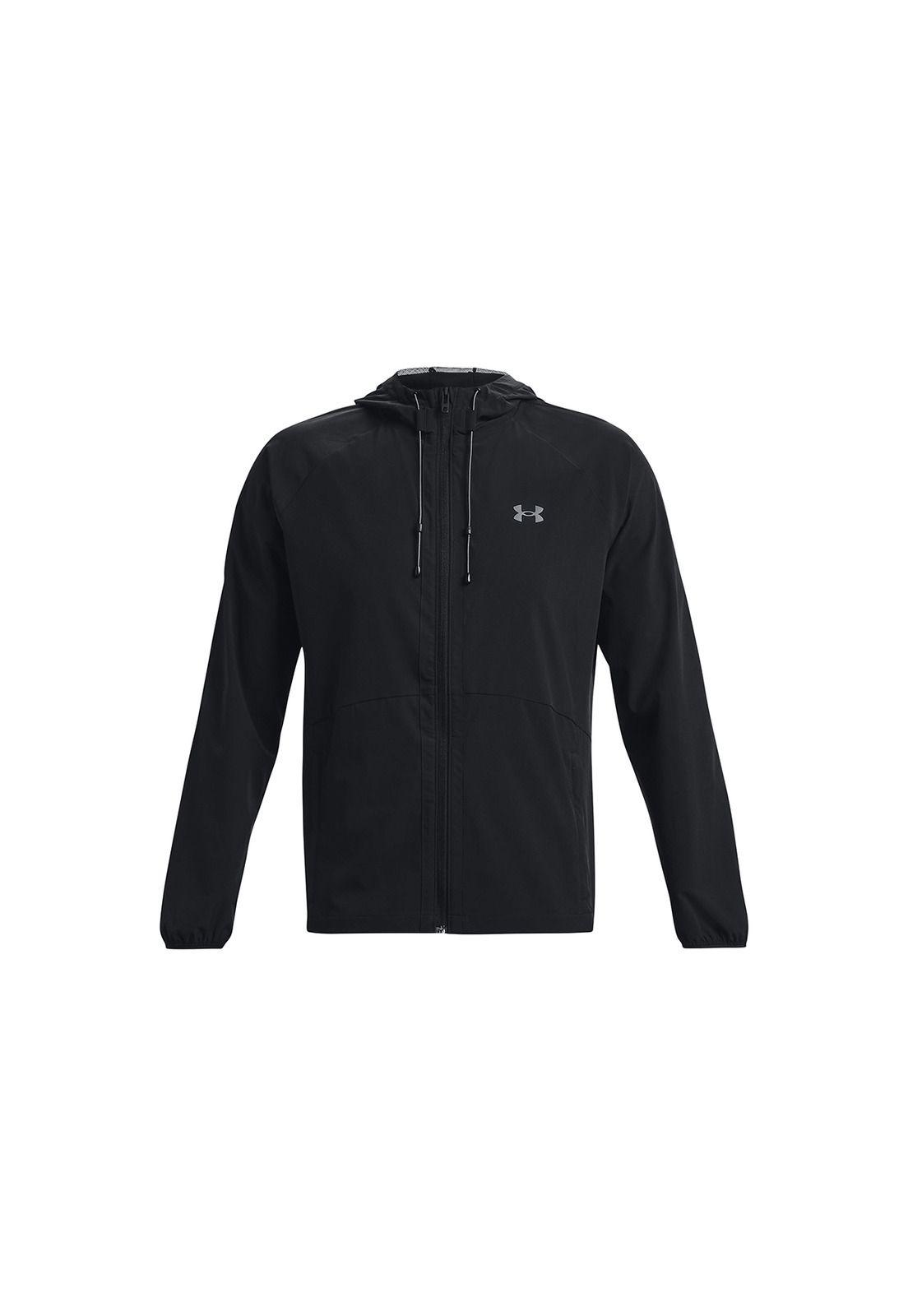 Cortaviento tejido elástic UA hombre Negro-0