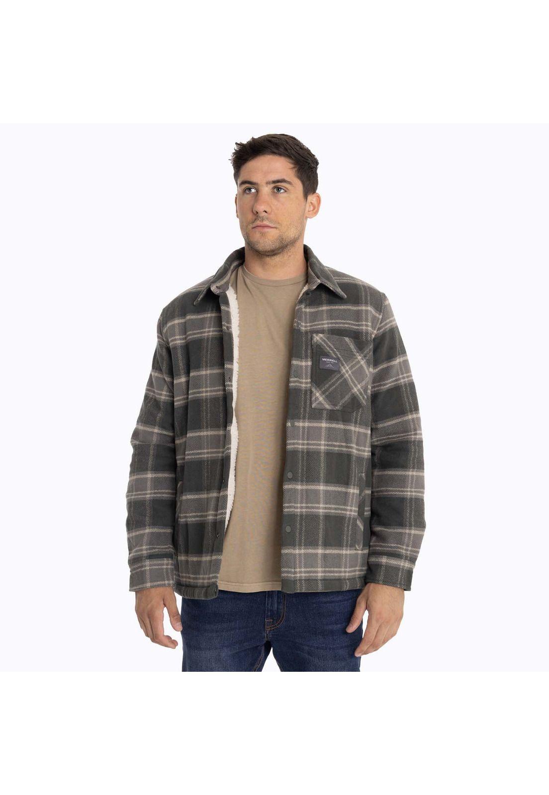Chaqueta Sobrecamisa Hombre Mojave Oversh Gris Merrell-0