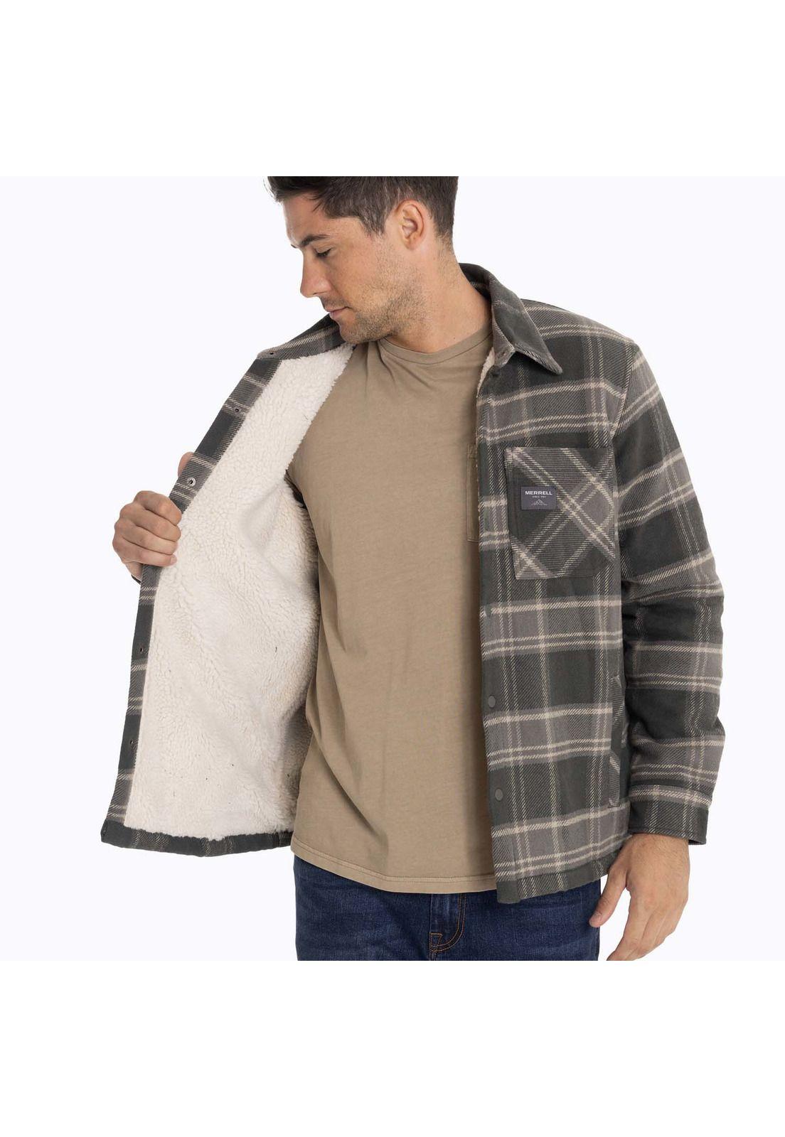 Chaqueta Sobrecamisa Hombre Mojave Oversh Gris Merrell-1