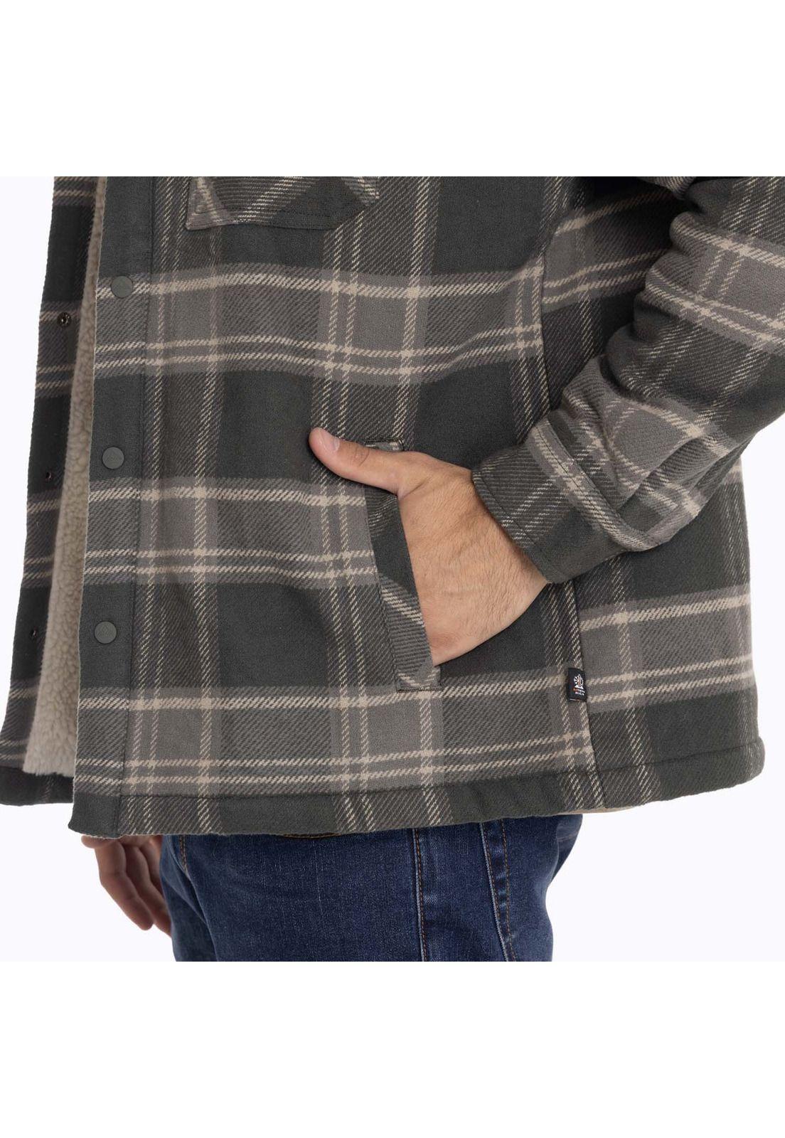 Chaqueta Sobrecamisa Hombre Mojave Oversh Gris Merrell-6