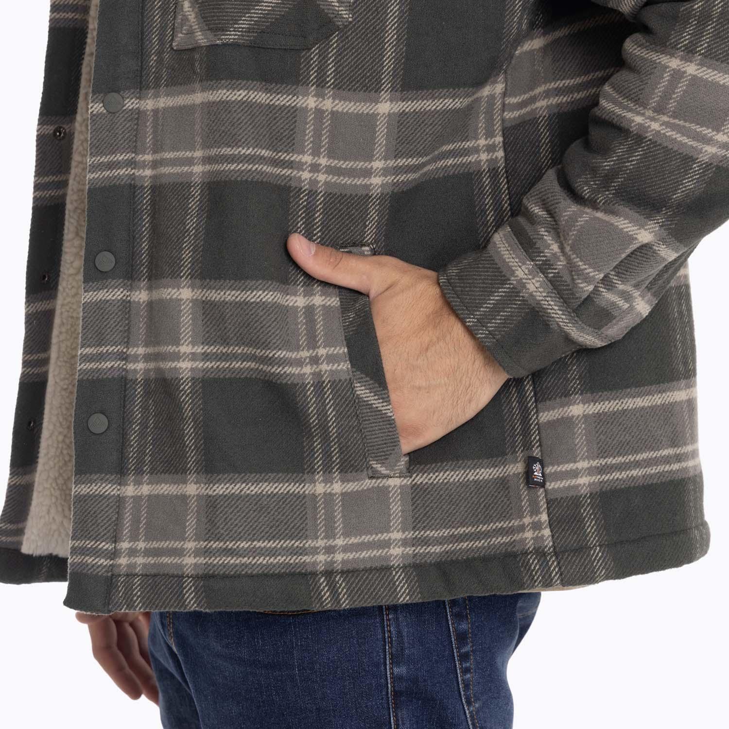 Chaqueta Sobrecamisa Hombre Mojave Oversh Gris Merrell-6