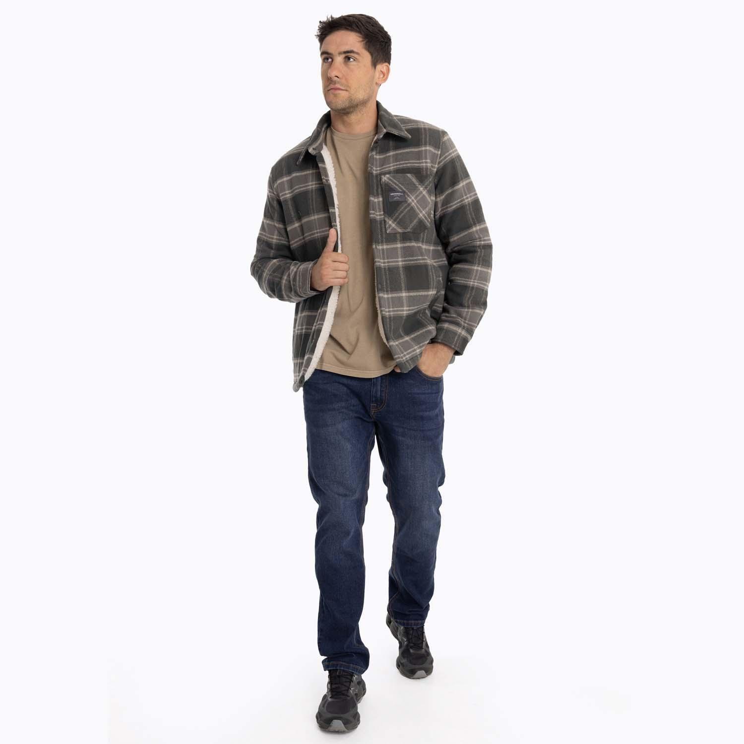 Chaqueta Sobrecamisa Hombre Mojave Oversh Gris Merrell-7