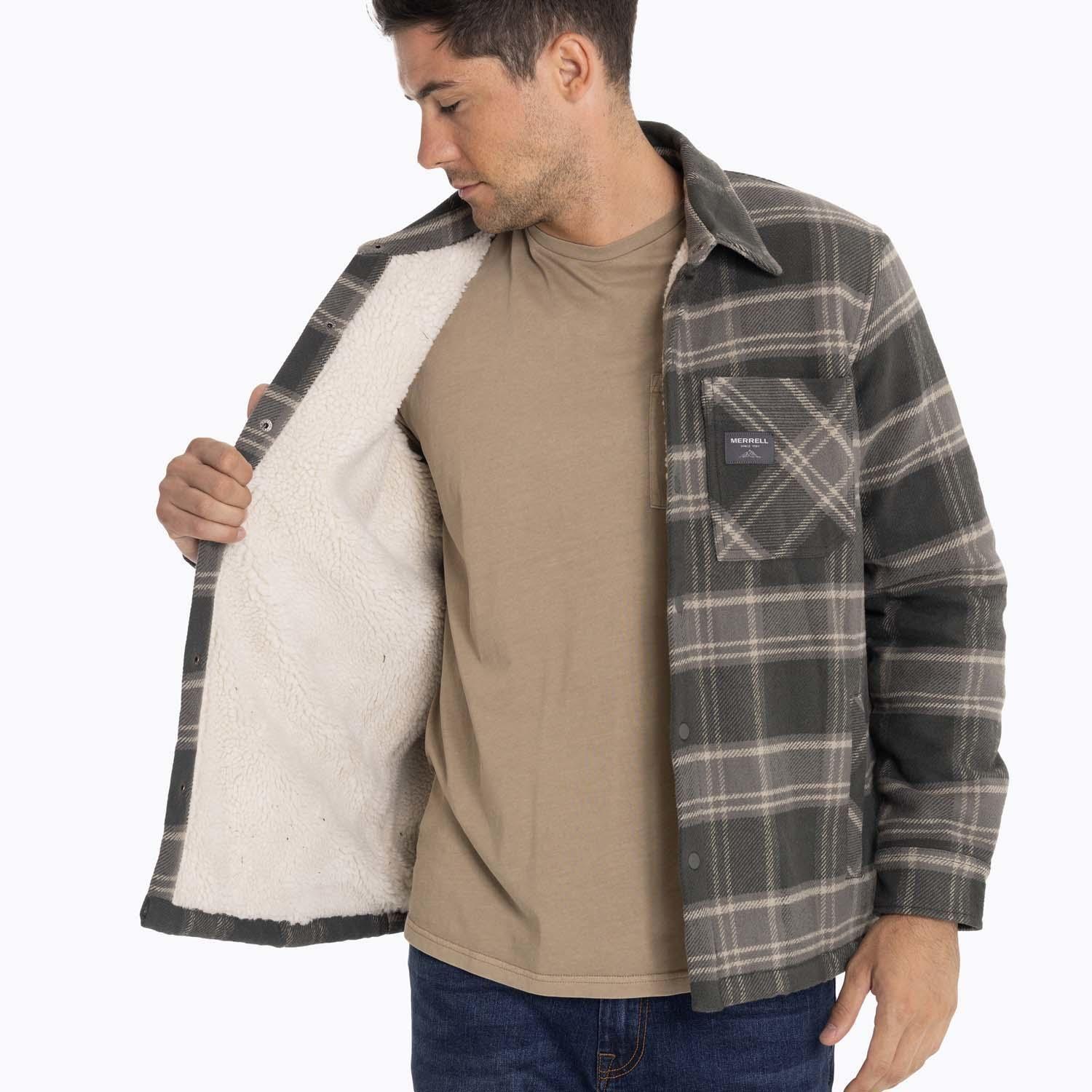 Chaqueta Sobrecamisa Hombre Mojave Oversh Gris Merrell-1