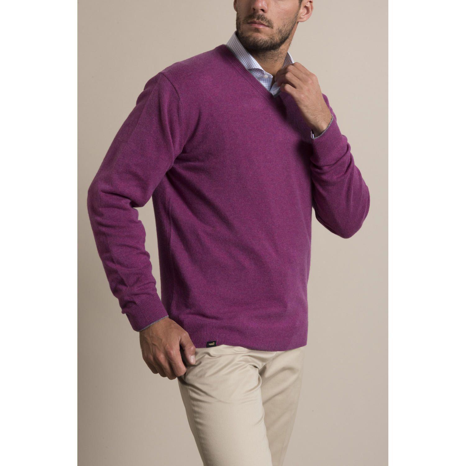 Sweater Cashmere Rockford Morado-1
