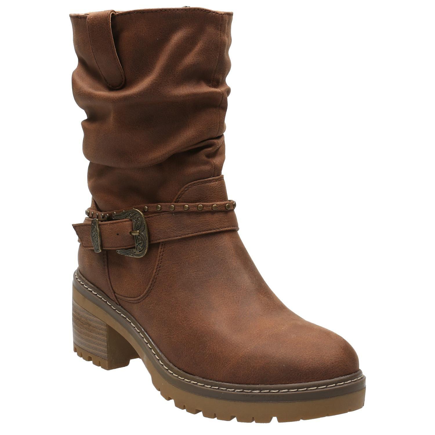 Botín Mujer Belloti Caramelo-0