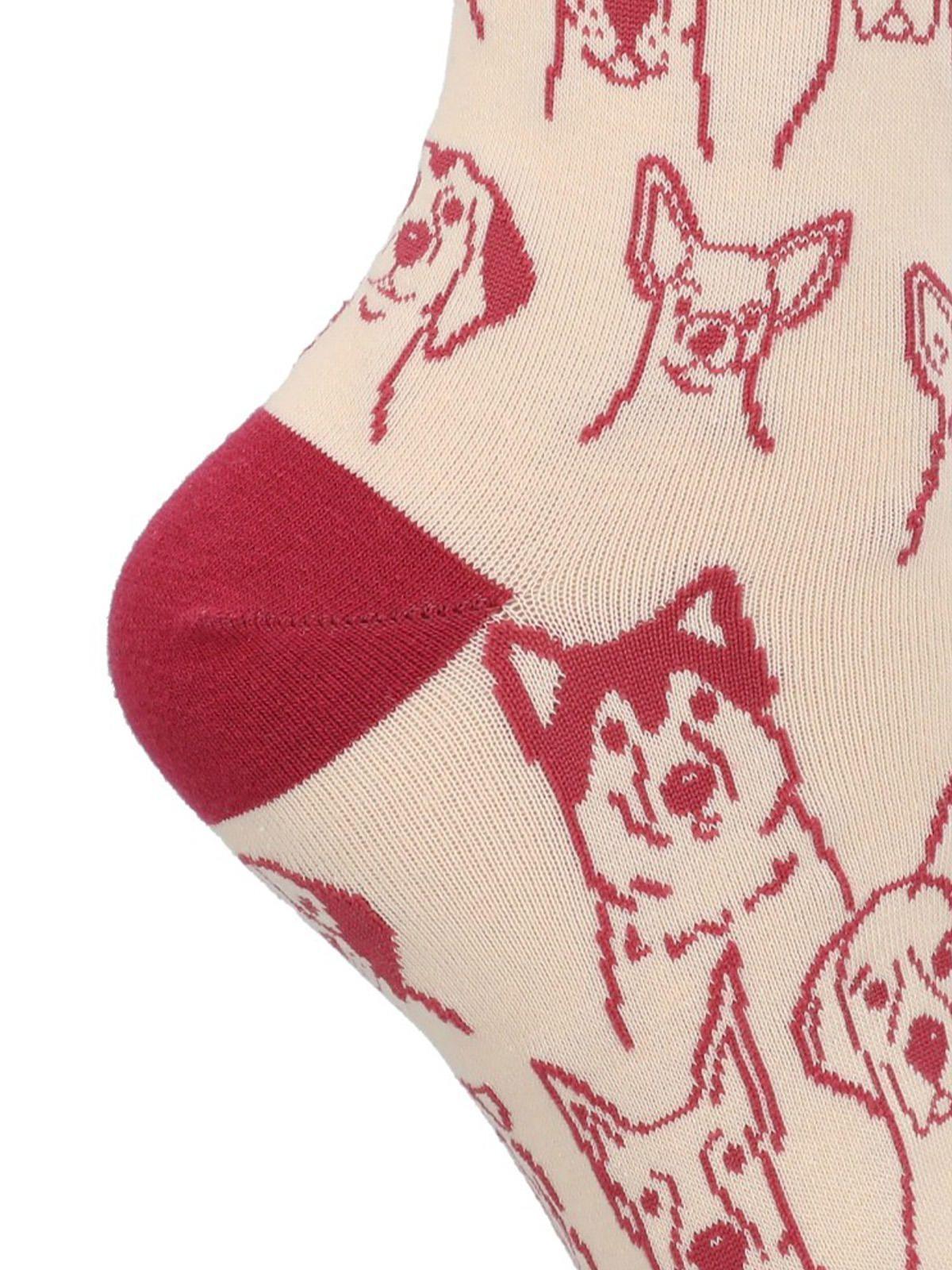 Calcetín Algodón Mujer C St Dogs Crema-1