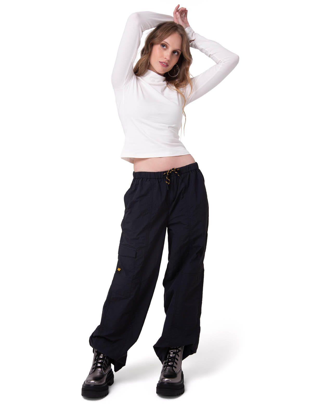 Pantalón Mujer Pull-On Cargo Negro-6