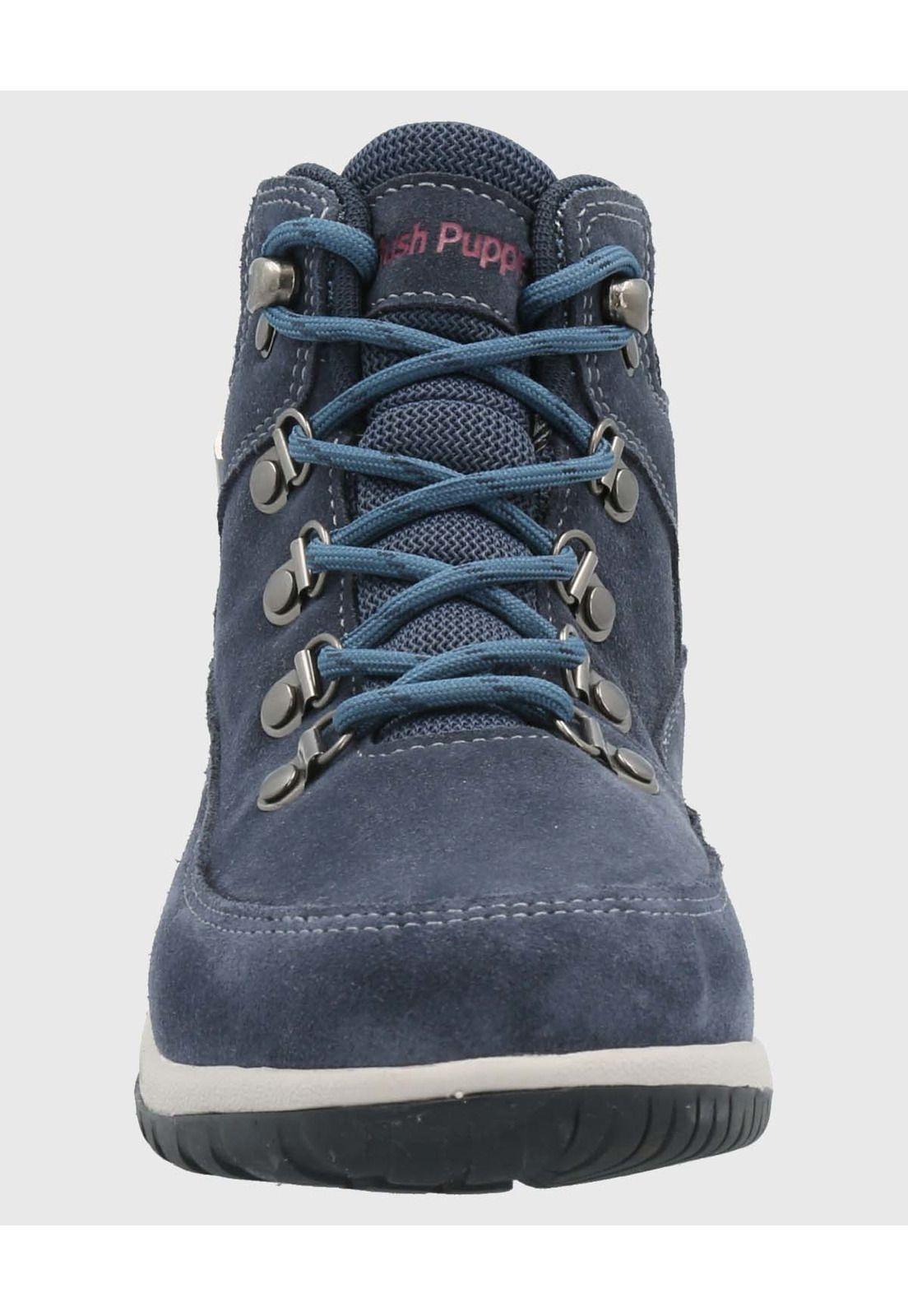 Botin Cuero Mujer Emur Azul-3