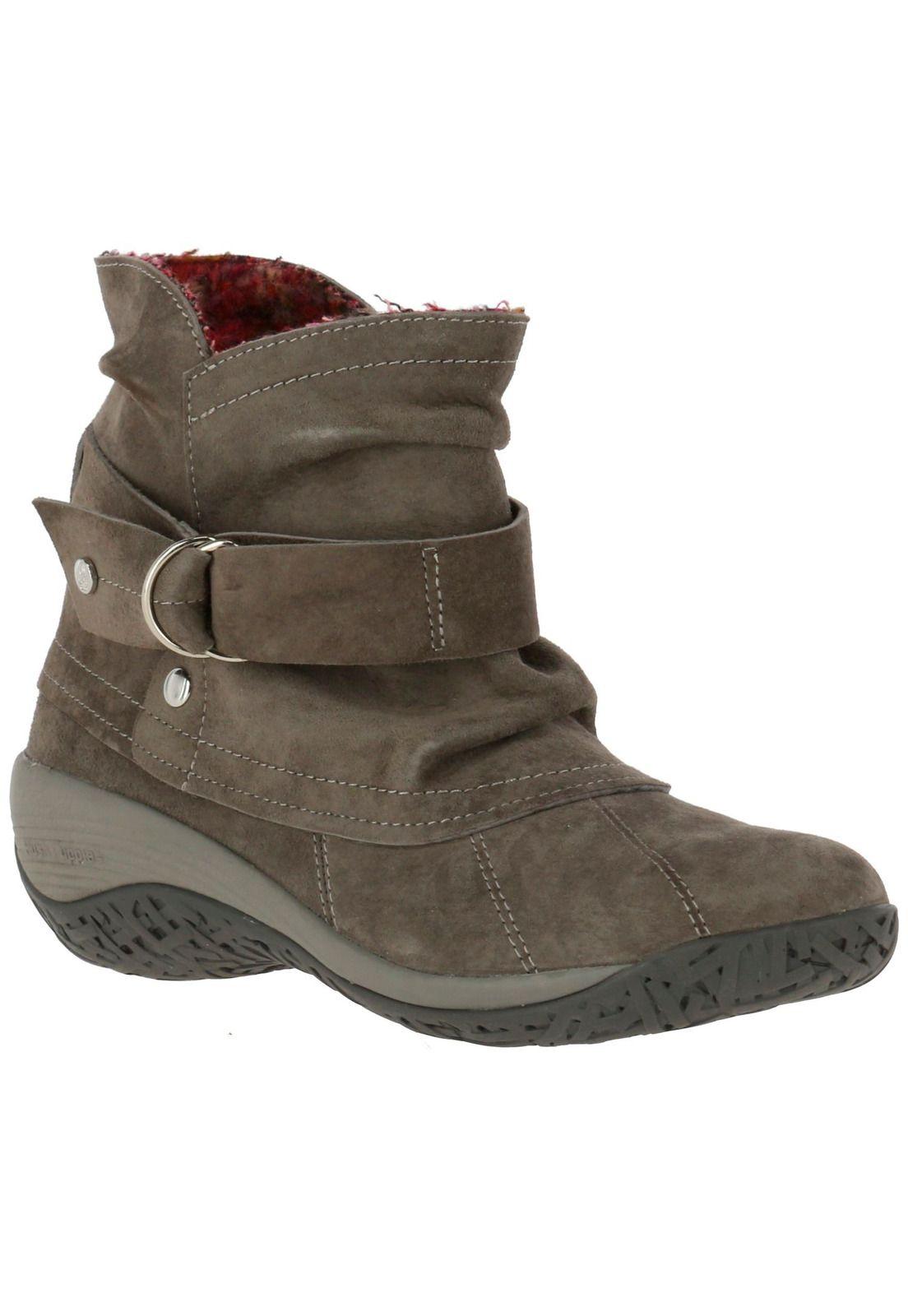 Botin Mujer Cuero Alana Gris-0